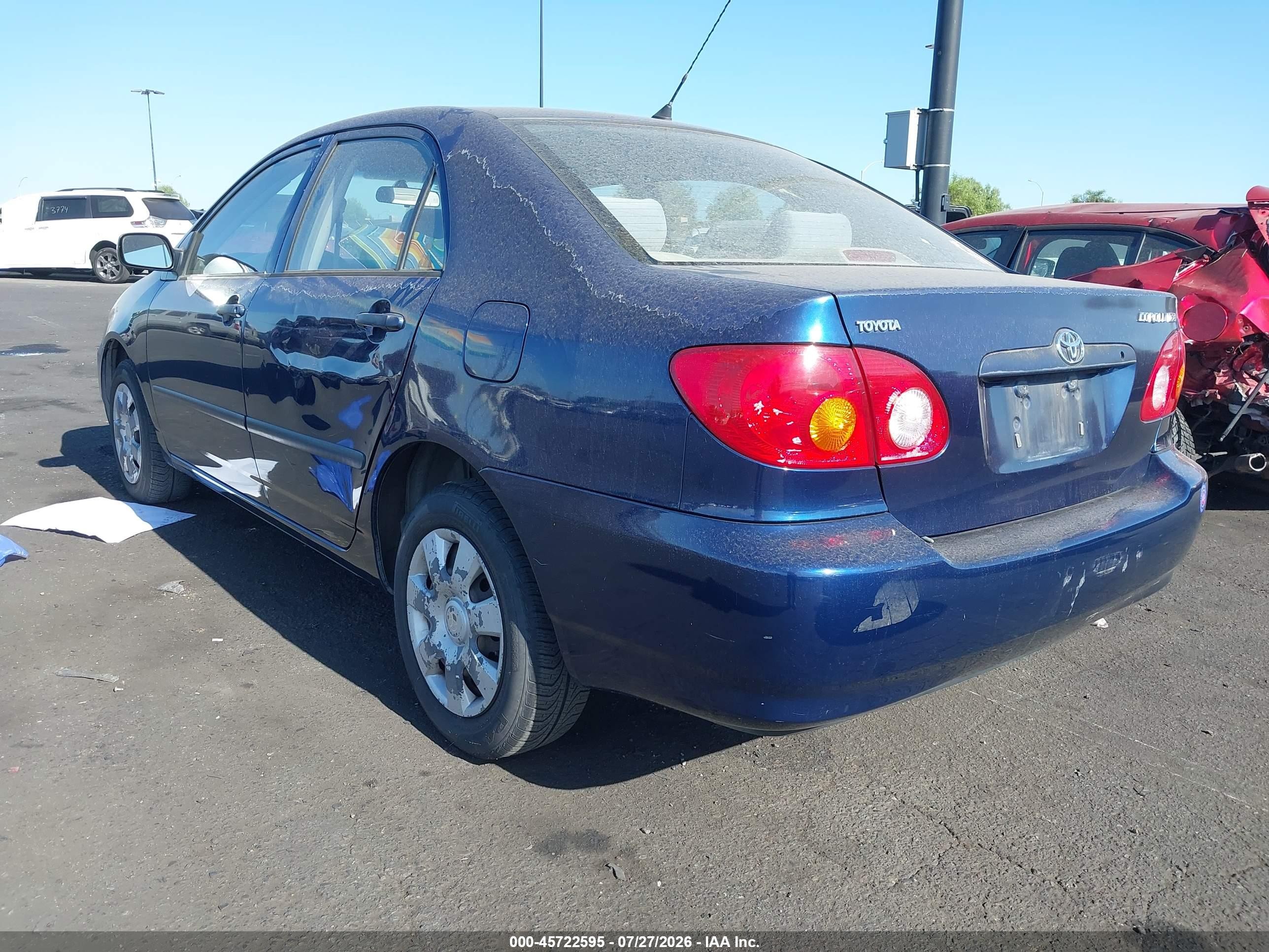 2004 Toyota Corolla Ce Blue vin: JTDBR32EX42034661