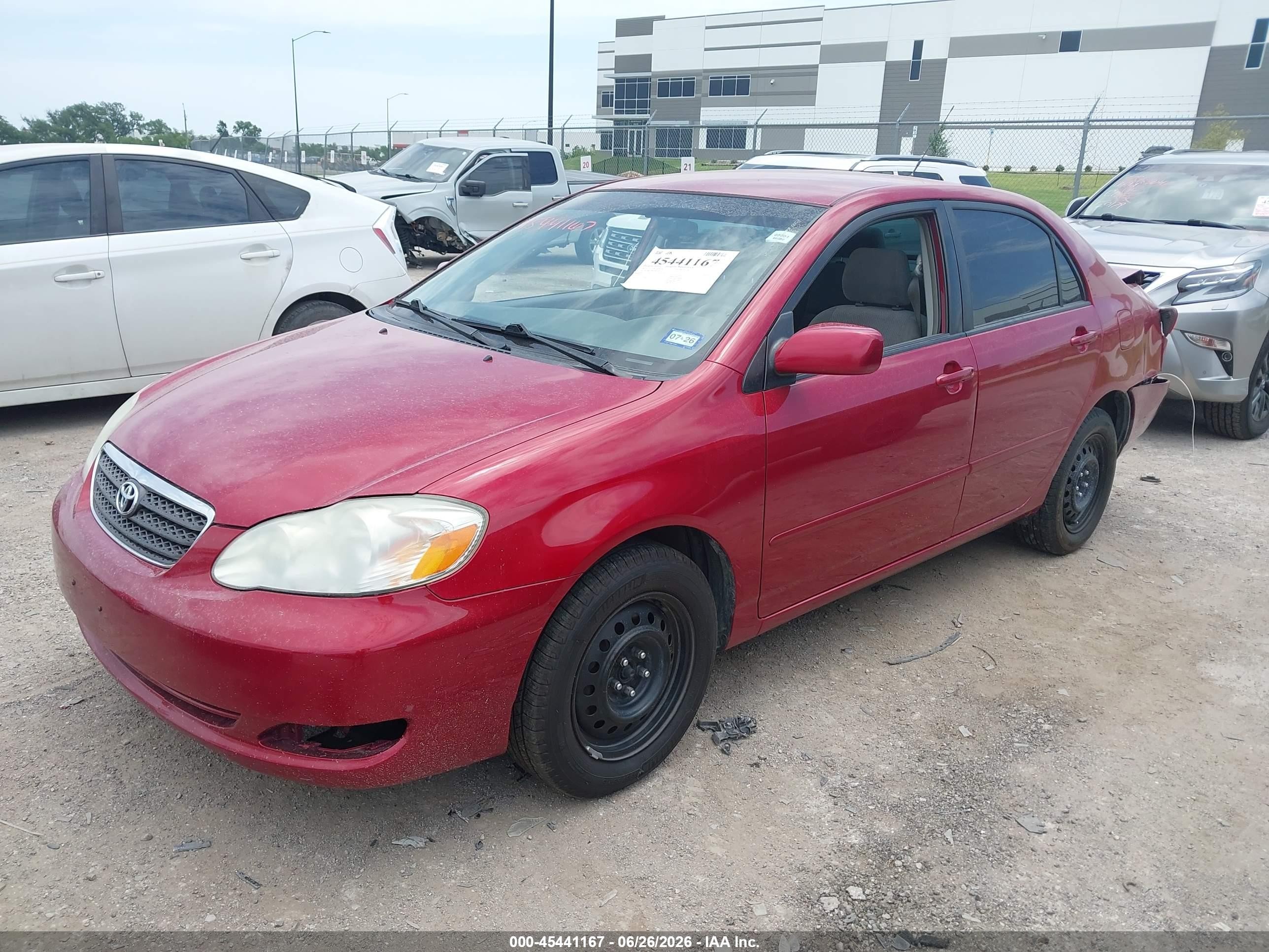 2005 Toyota Corolla Le Red vin: JTDBR32EX50055975