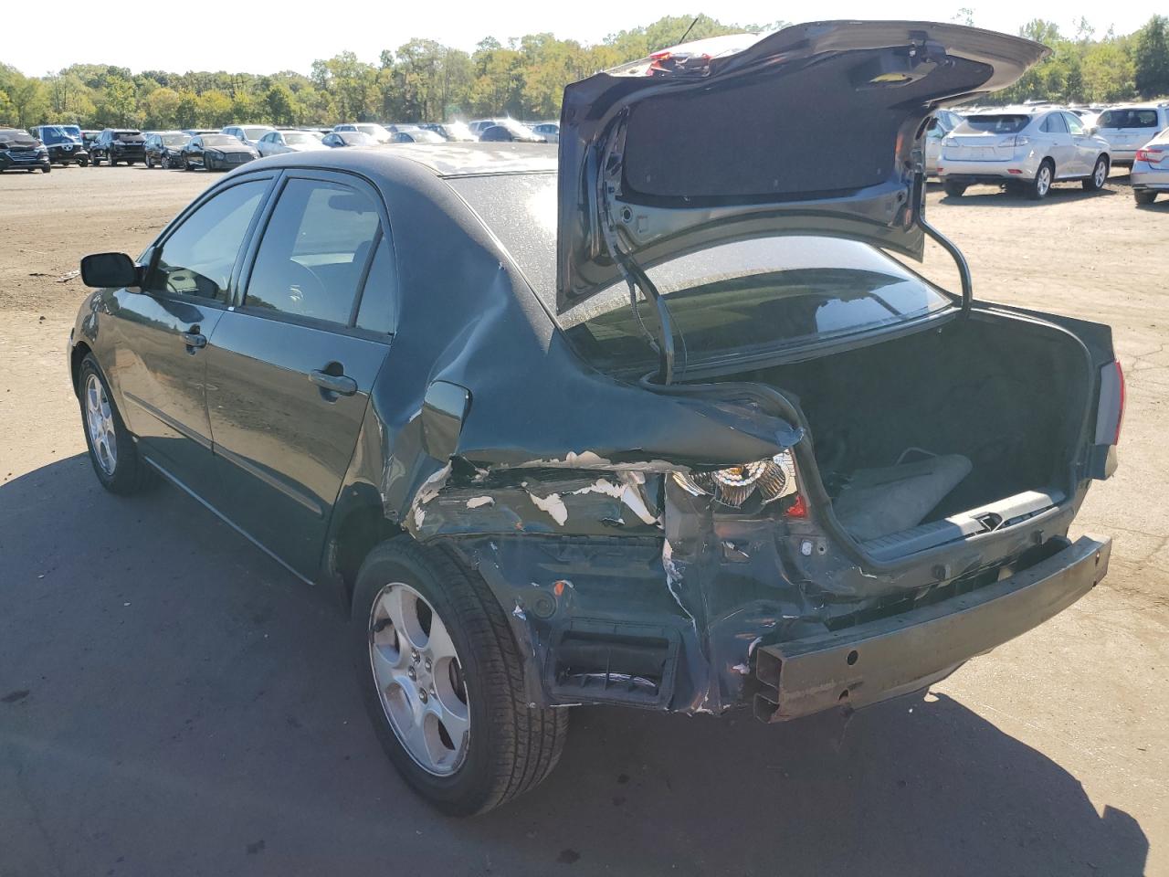 2005 Toyota Corolla Ce Black vin: JTDBR32EX50056396