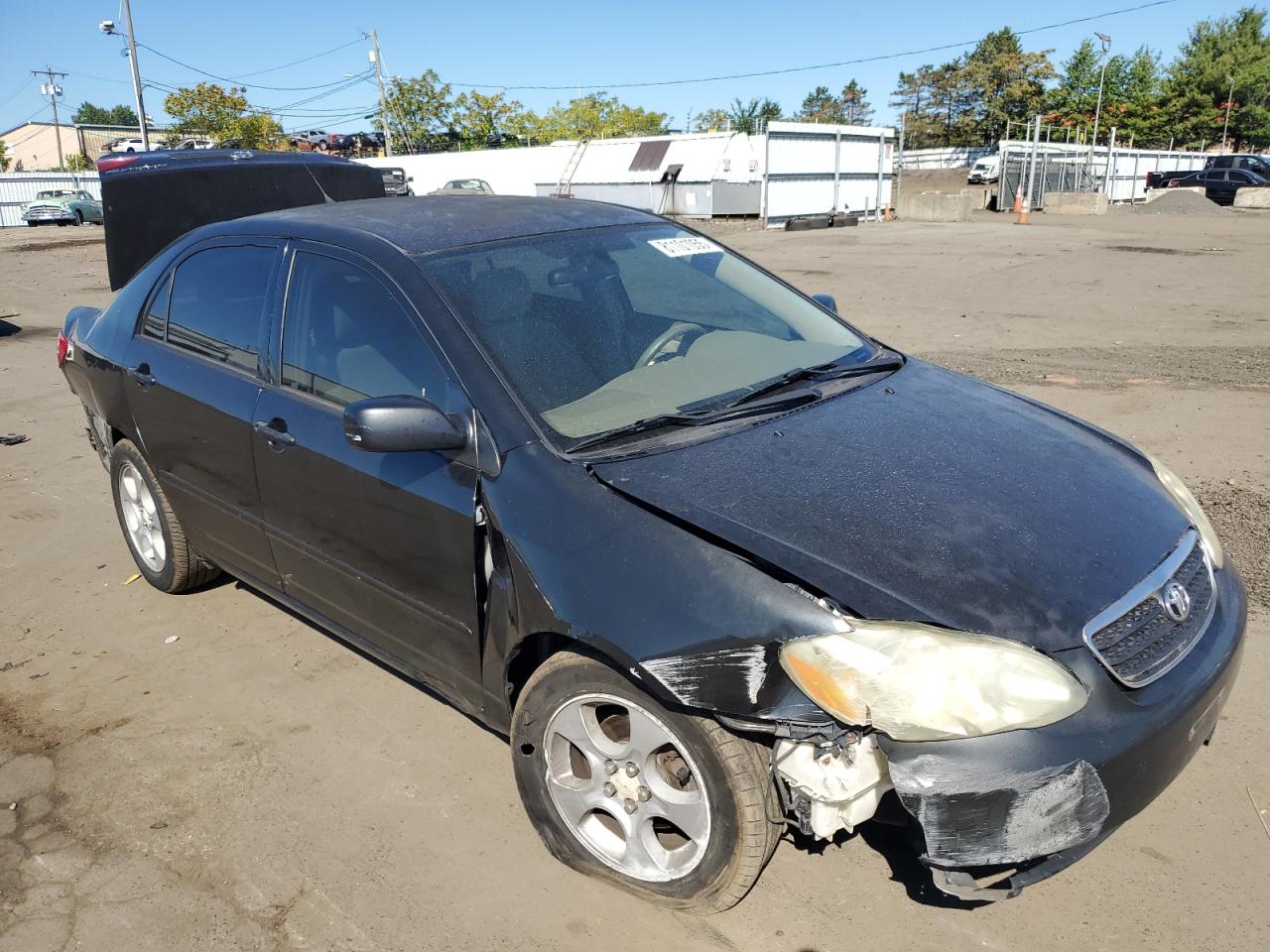 2005 Toyota Corolla Ce Black vin: JTDBR32EX50056396