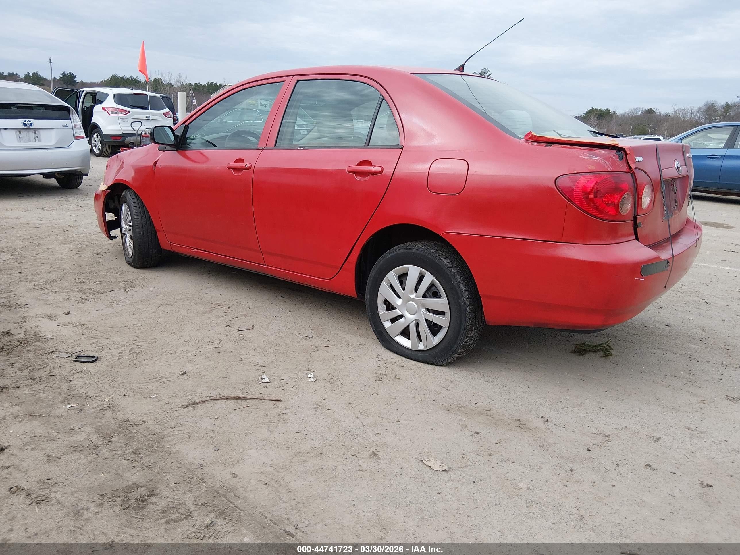 2005 Toyota Corolla Ce Красный vin: JTDBR32EX52058265