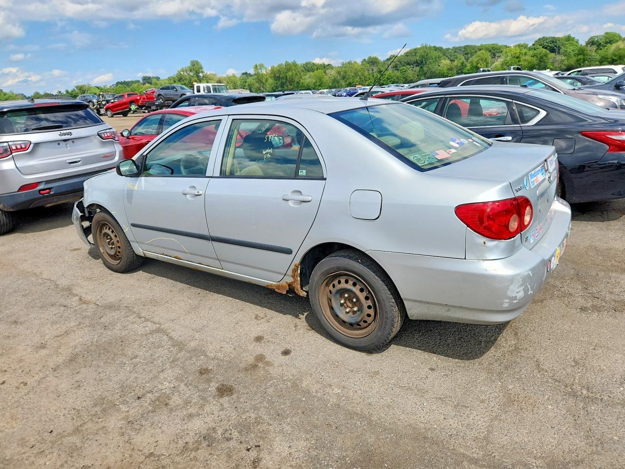 2006 Toyota Corolla Ce Silver vin: JTDBR32EX60061289