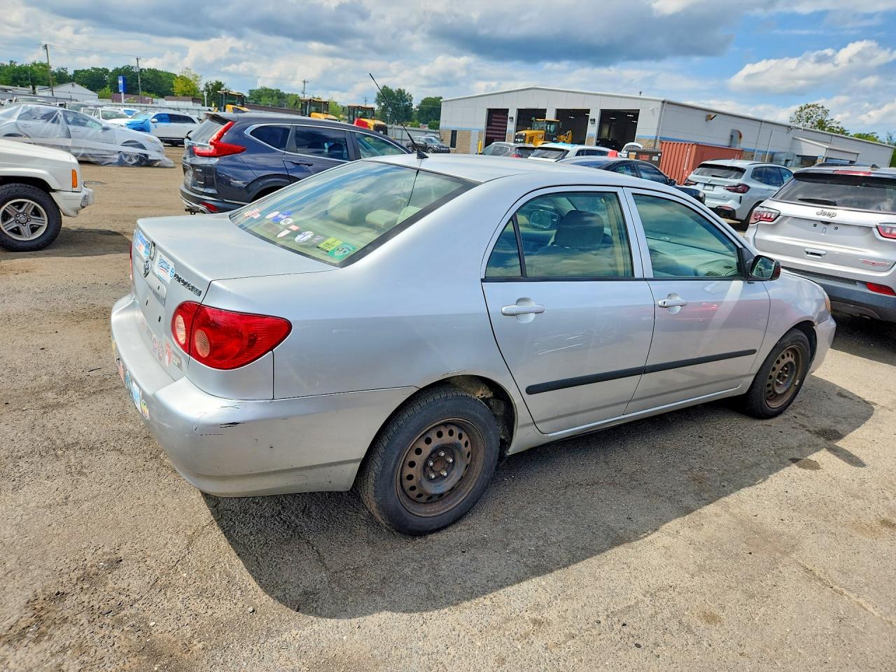 2006 Toyota Corolla Ce Silver vin: JTDBR32EX60061289
