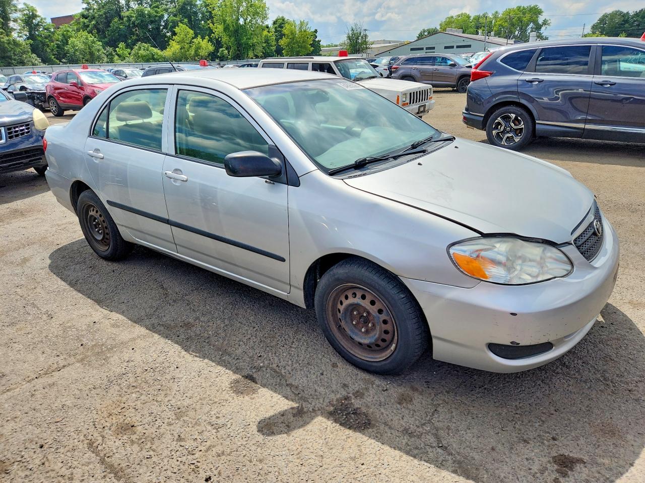 2006 Toyota Corolla Ce Silver vin: JTDBR32EX60061289