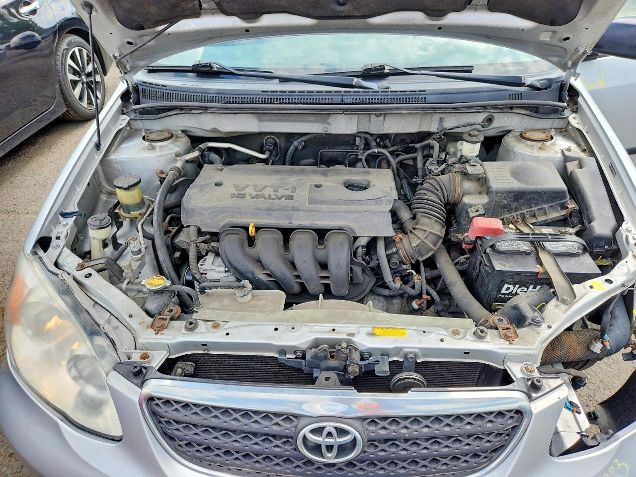 2006 Toyota Corolla Ce Silver vin: JTDBR32EX60061289