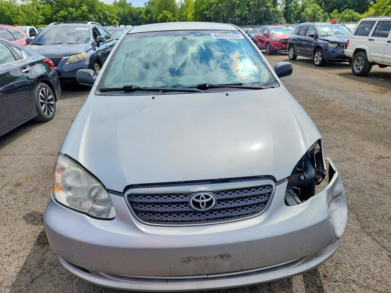 2006 Toyota Corolla Ce Silver vin: JTDBR32EX60061289