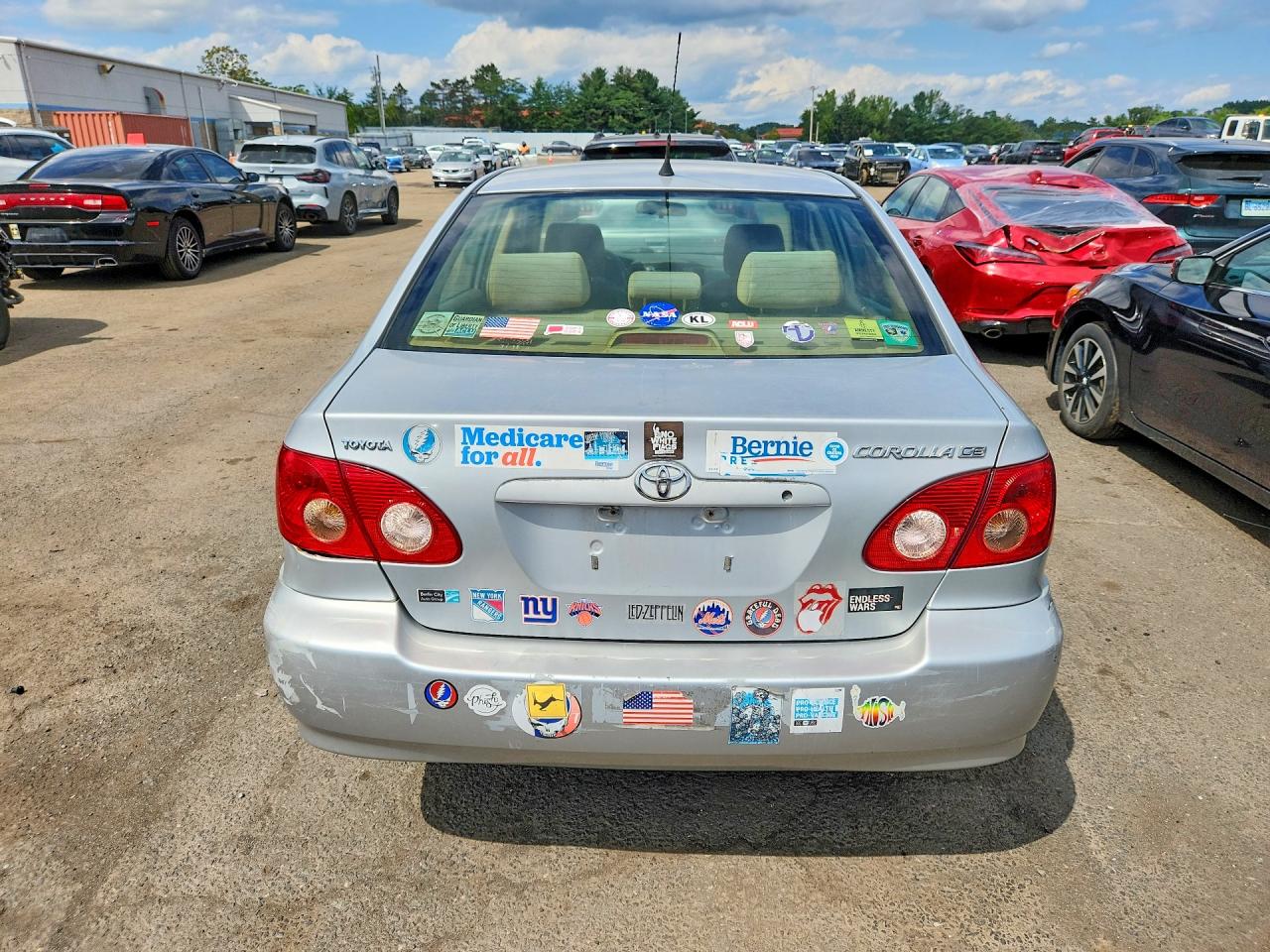 2006 Toyota Corolla Ce Silver vin: JTDBR32EX60061289