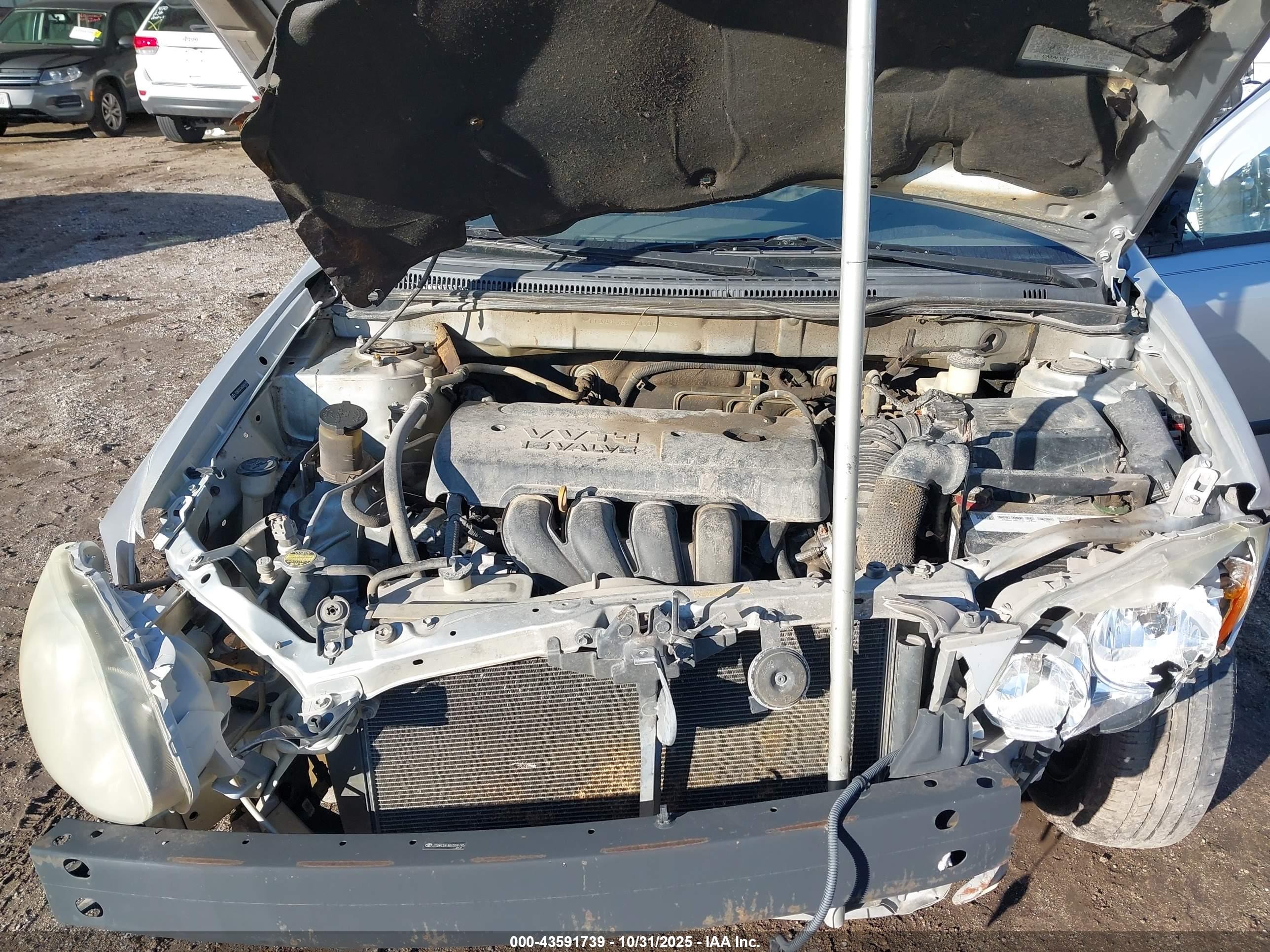 2006 Toyota Corolla Ce Silver vin: JTDBR32EX60069795