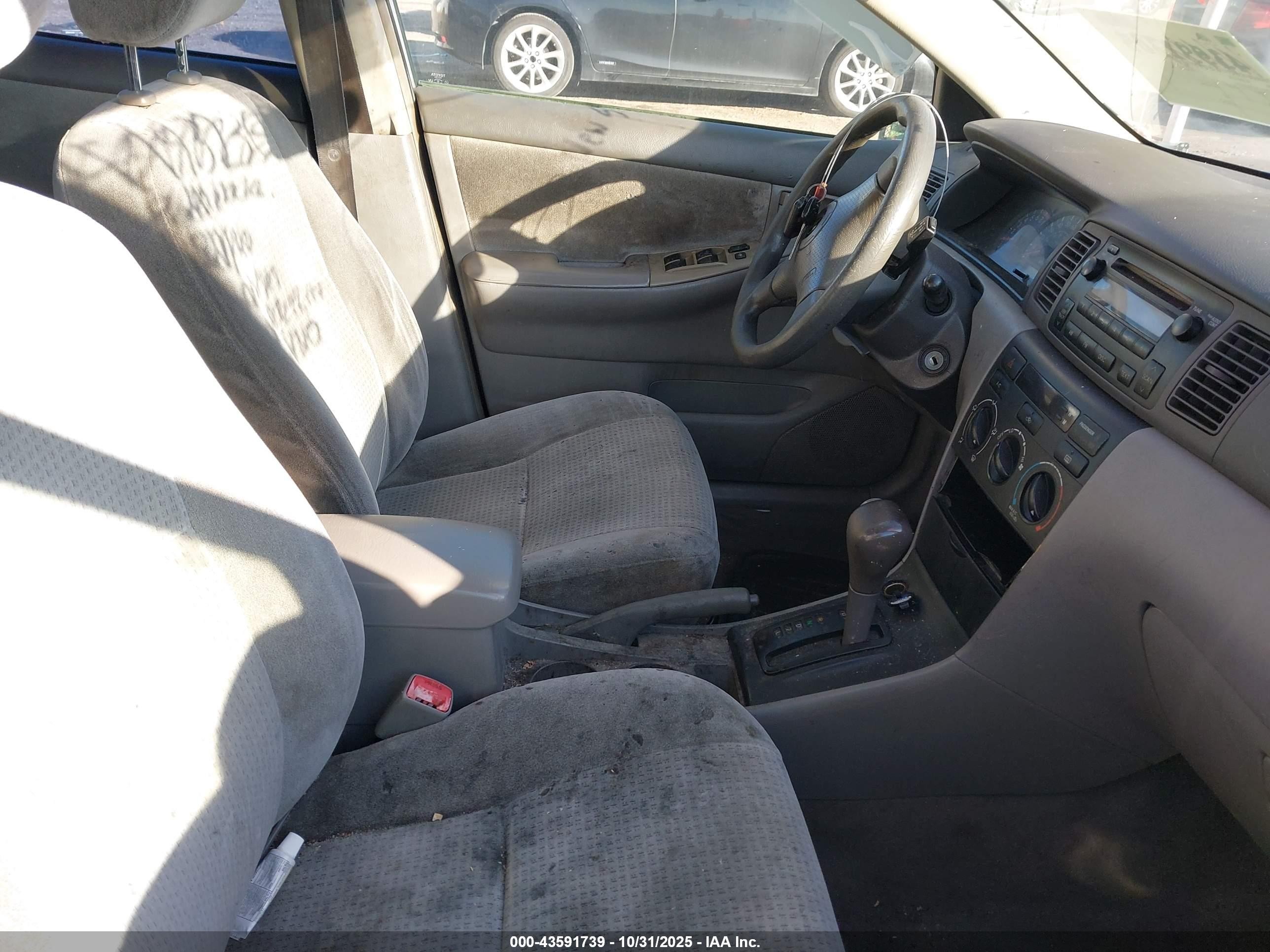 2006 Toyota Corolla Ce Silver vin: JTDBR32EX60069795