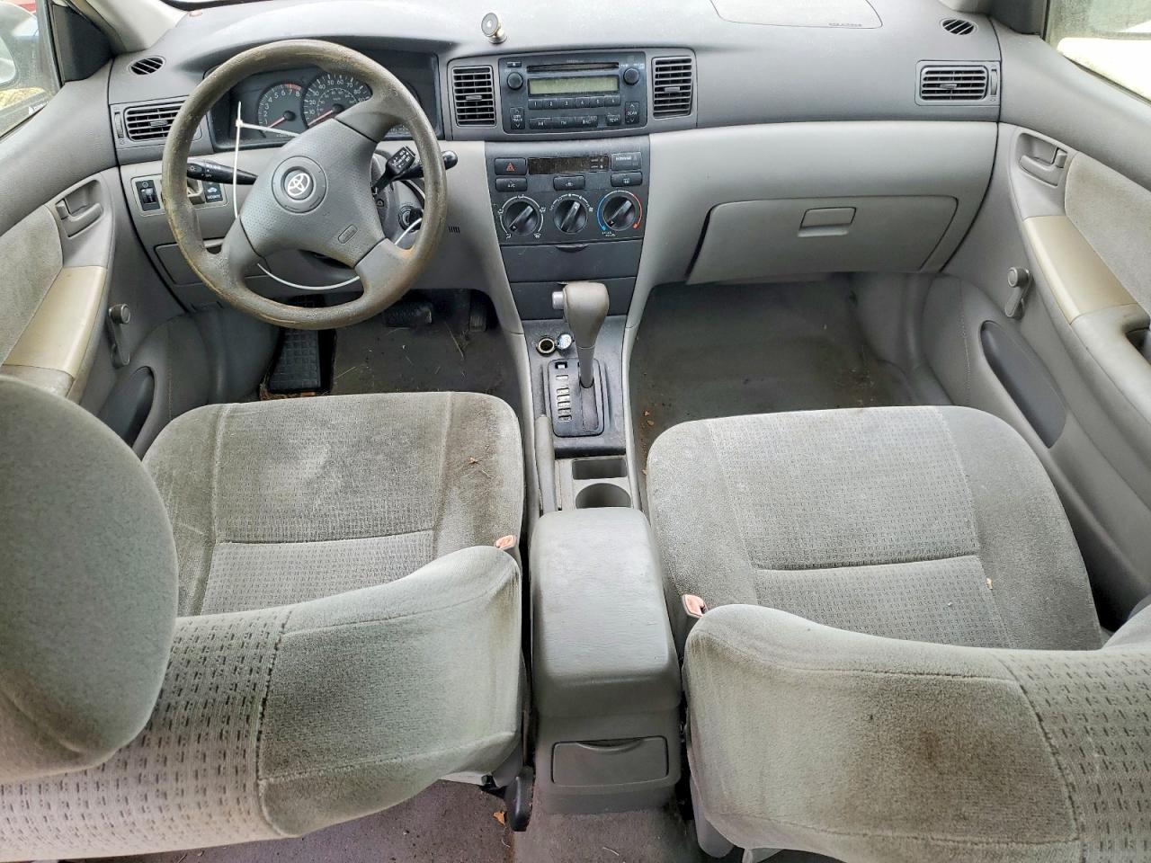 2006 Toyota Corolla Ce White vin: JTDBR32EX60072325