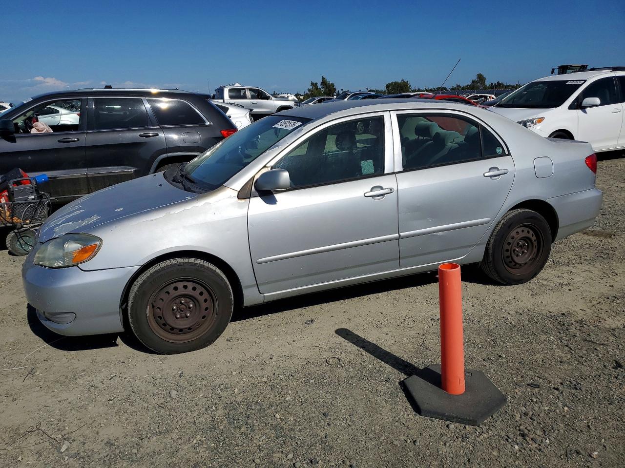 2006 Toyota Corolla Ce Silver vin: JTDBR32EX60077685