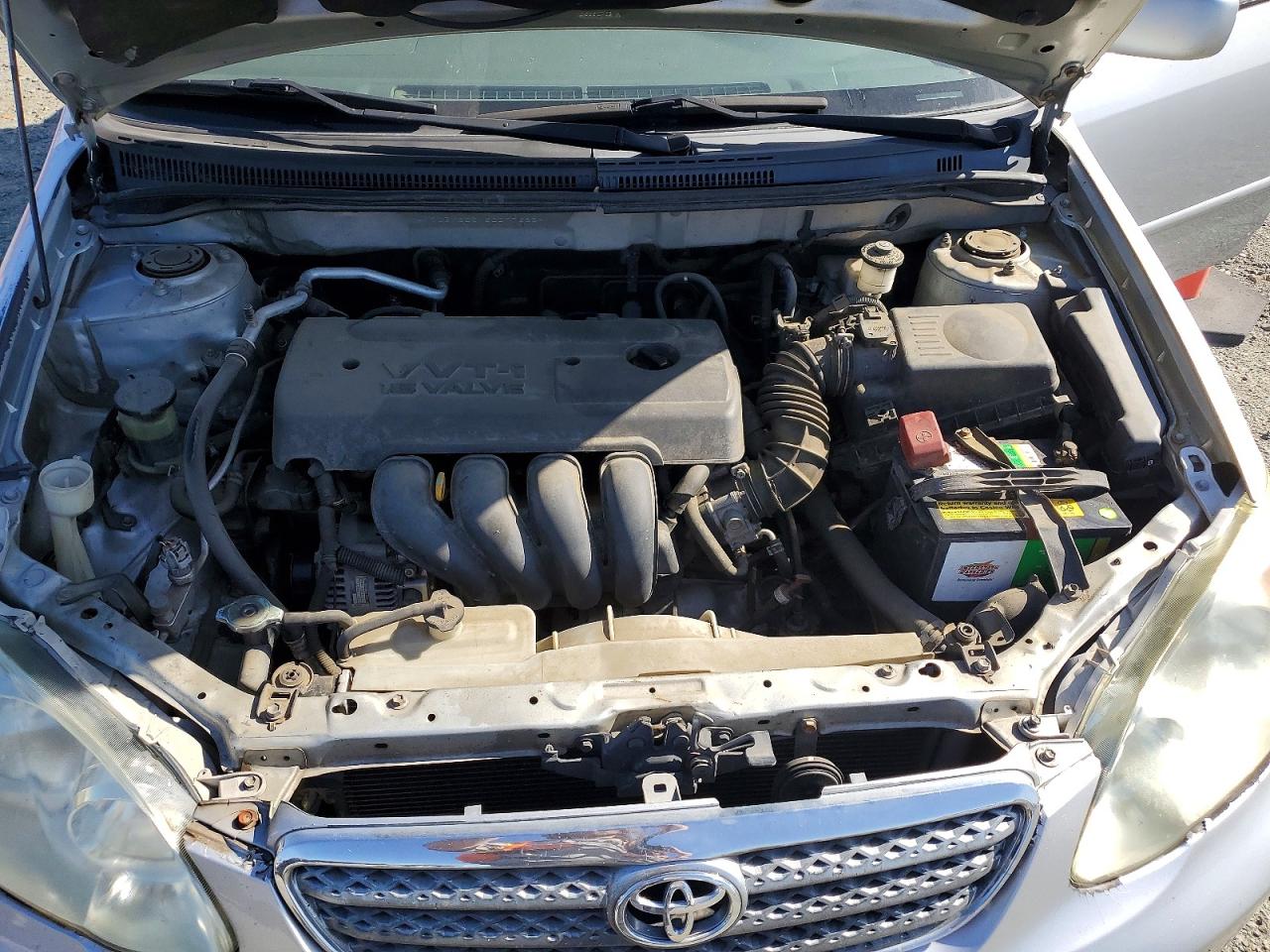 2006 Toyota Corolla Ce Silver vin: JTDBR32EX60077685
