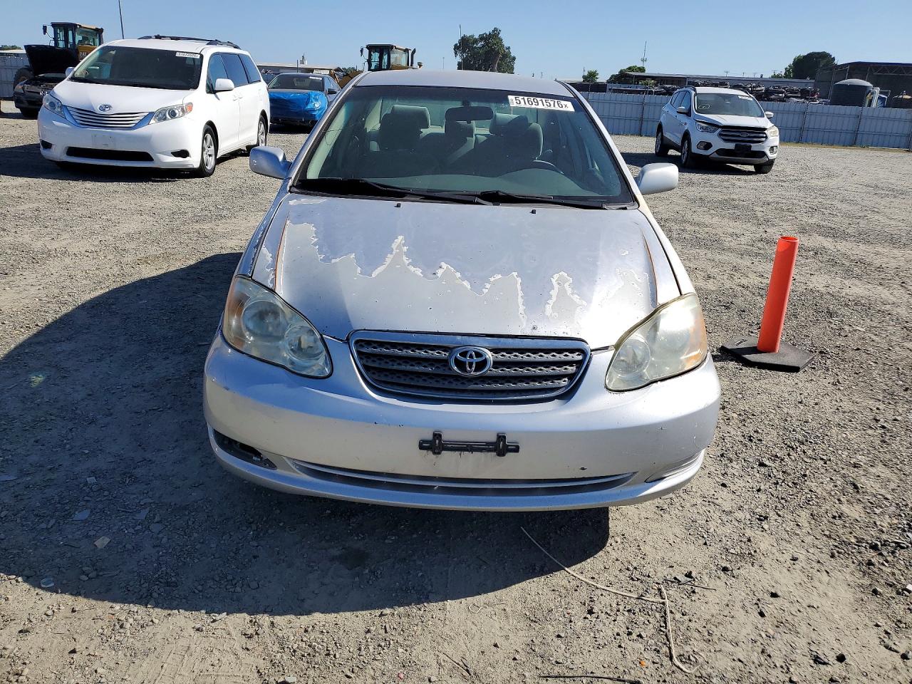 2006 Toyota Corolla Ce Silver vin: JTDBR32EX60077685