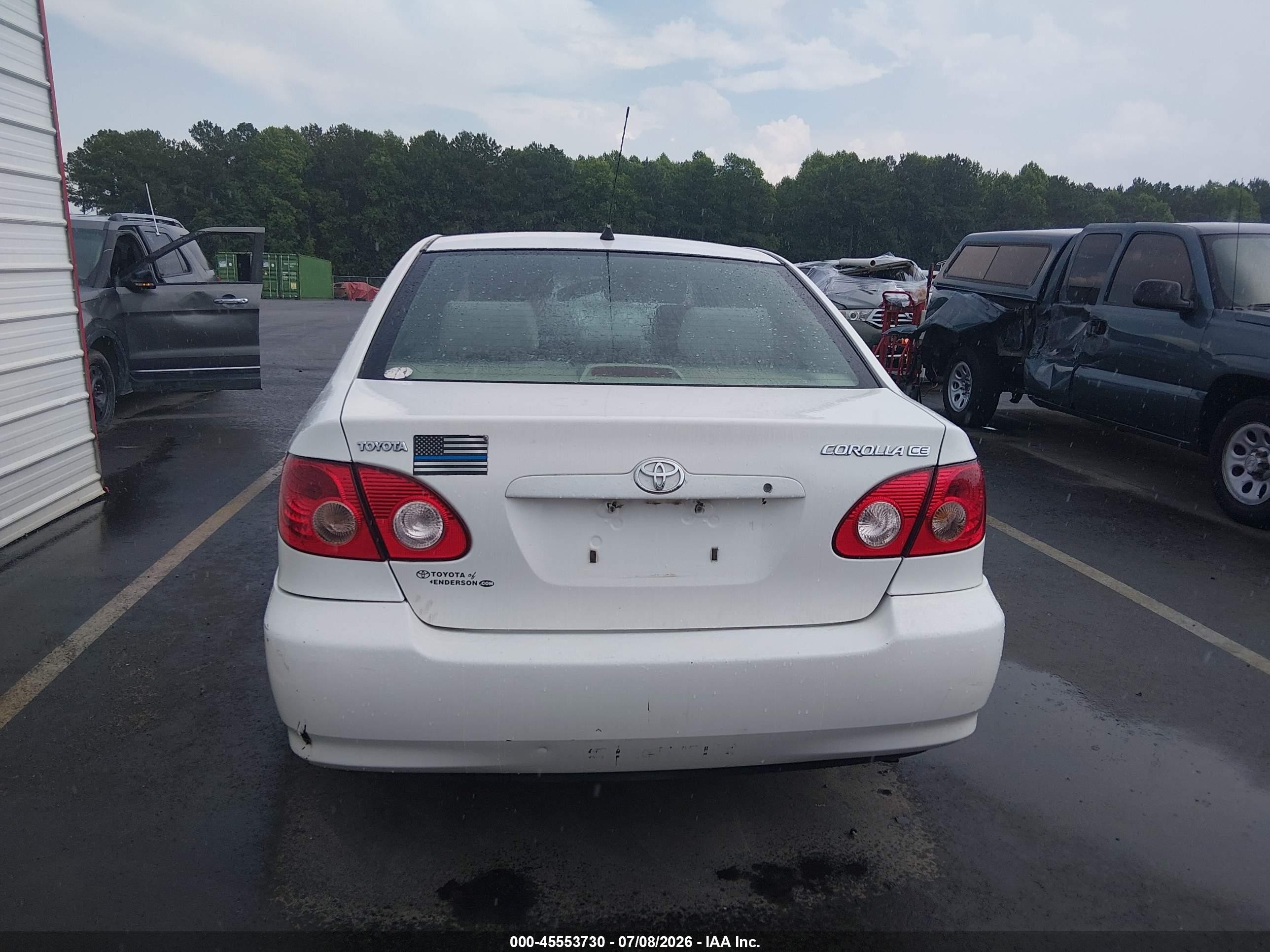 2006 Toyota Corolla Ce Белый vin: JTDBR32EX60097595