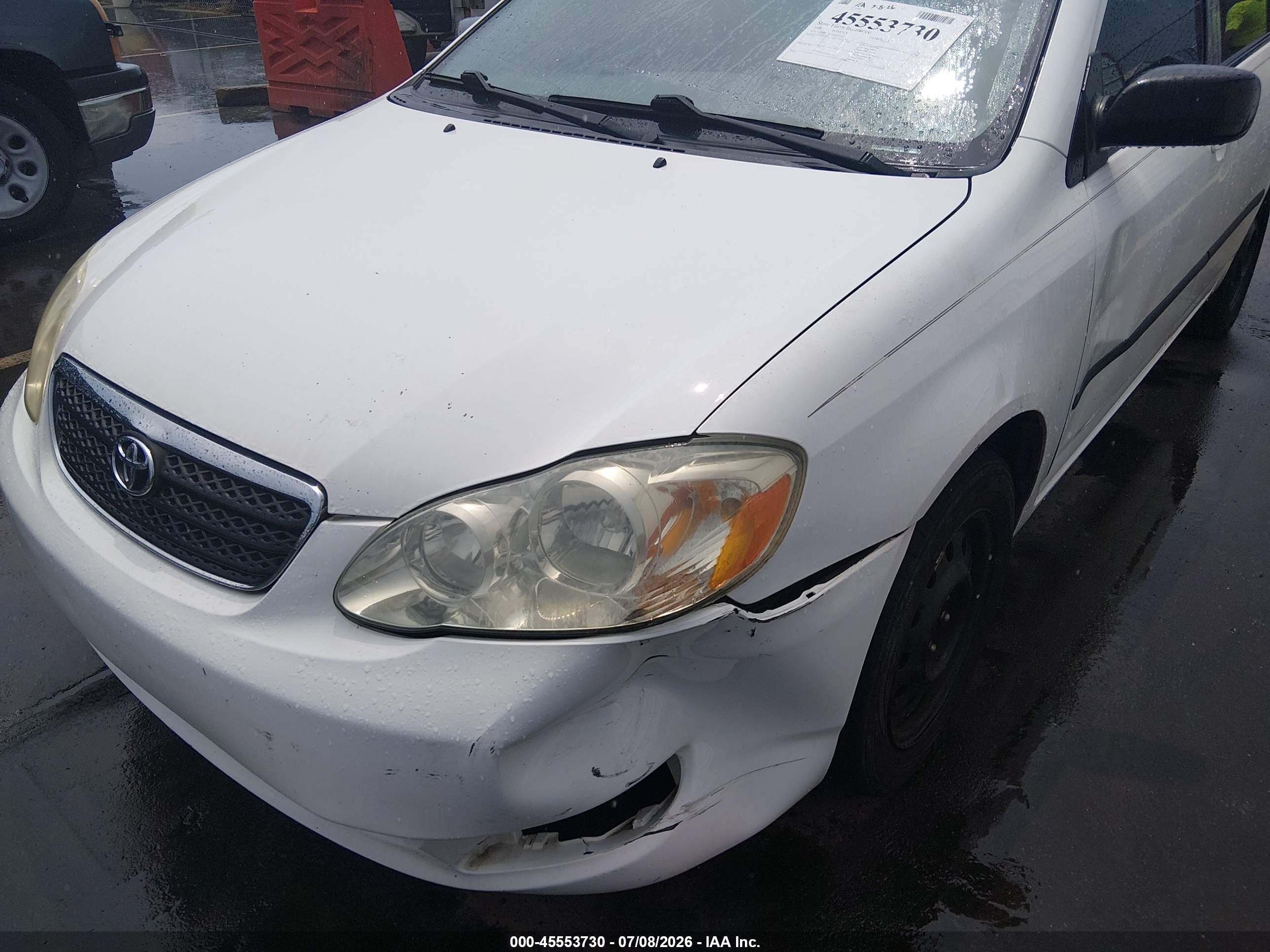 2006 Toyota Corolla Ce Белый vin: JTDBR32EX60097595