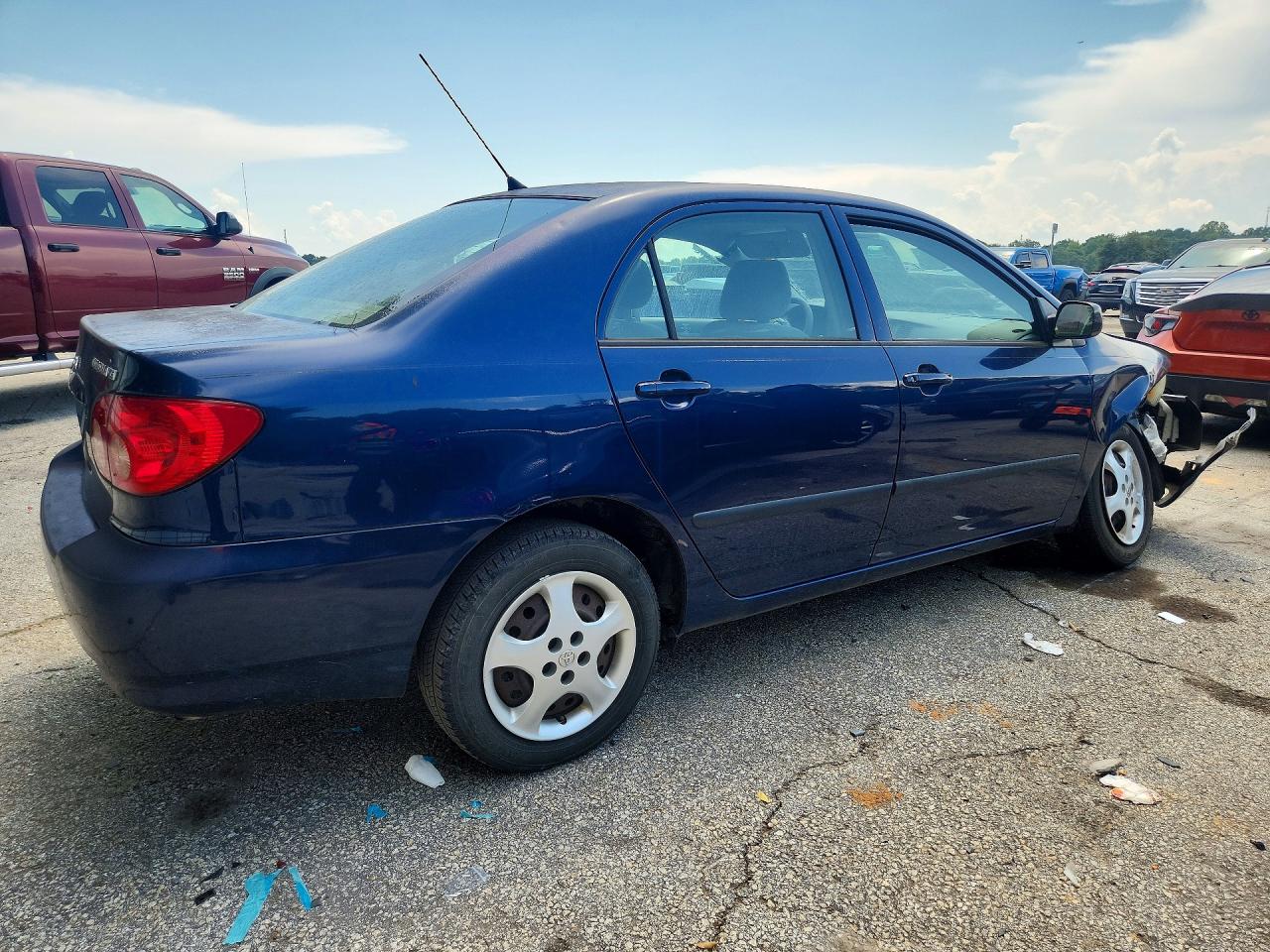2007 Toyota Corolla Ce Blue vin: JTDBR32EX70126272