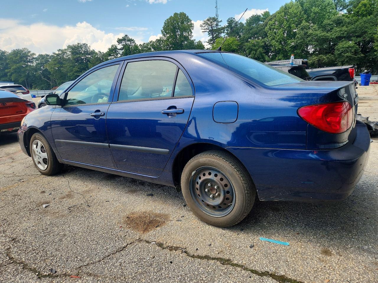 2007 Toyota Corolla Ce Blue vin: JTDBR32EX70126272