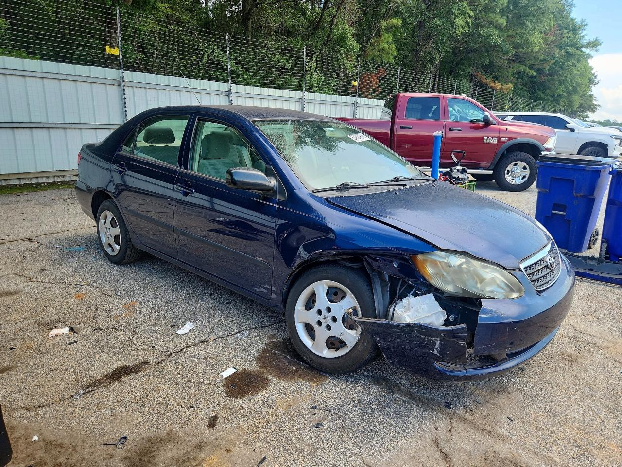 2007 Toyota Corolla Ce Blue vin: JTDBR32EX70126272