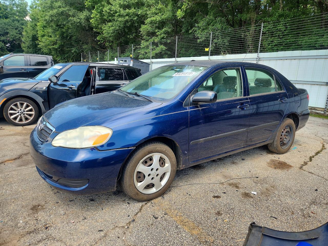 2007 Toyota Corolla Ce Blue vin: JTDBR32EX70126272