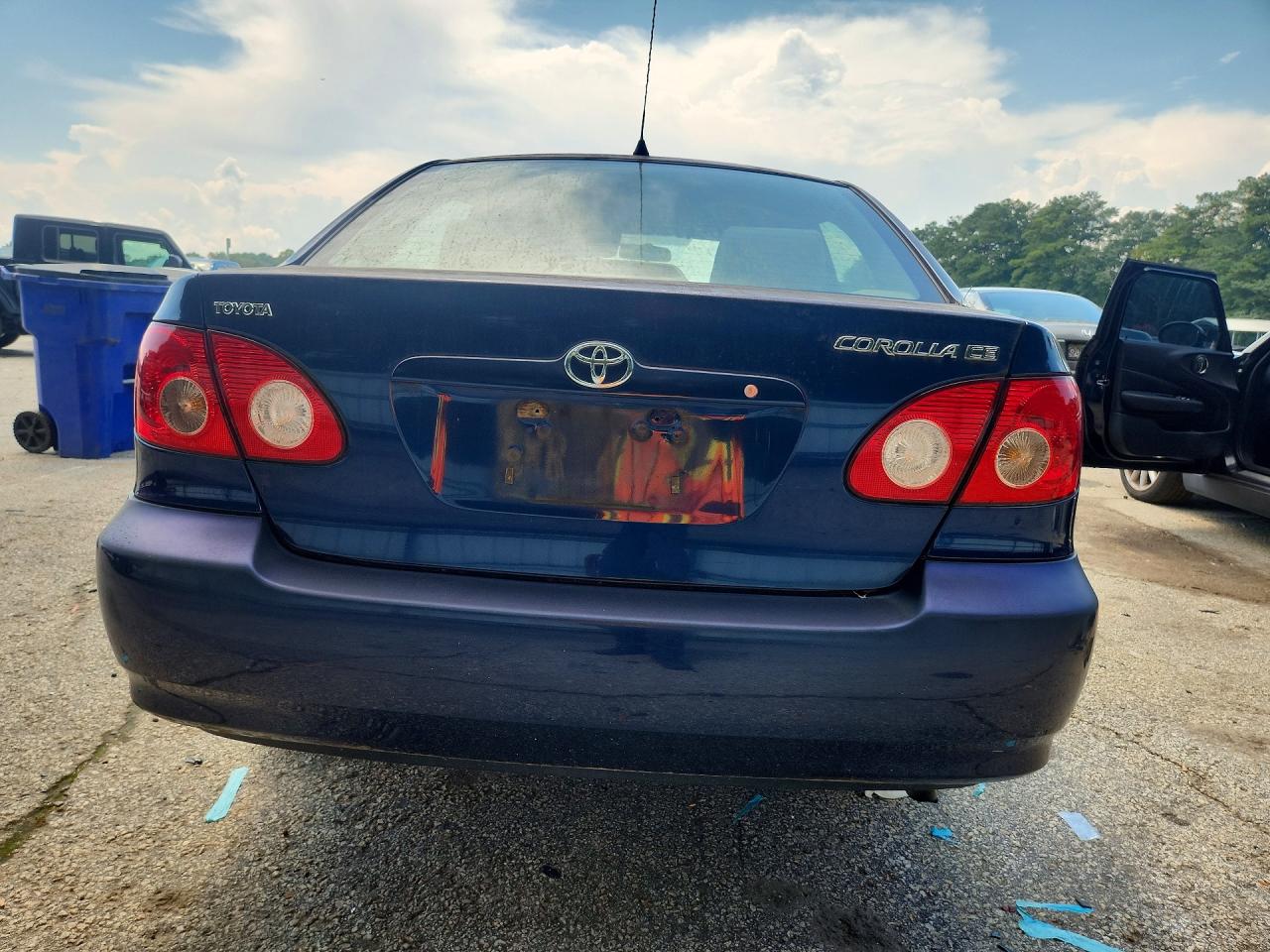 2007 Toyota Corolla Ce Blue vin: JTDBR32EX70126272