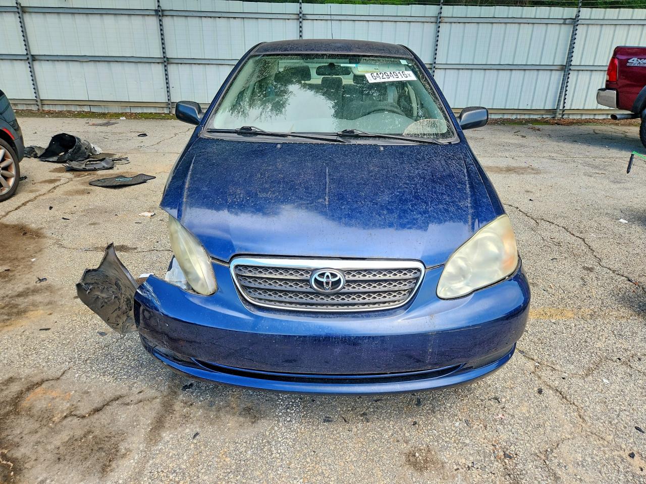 2007 Toyota Corolla Ce Blue vin: JTDBR32EX70126272