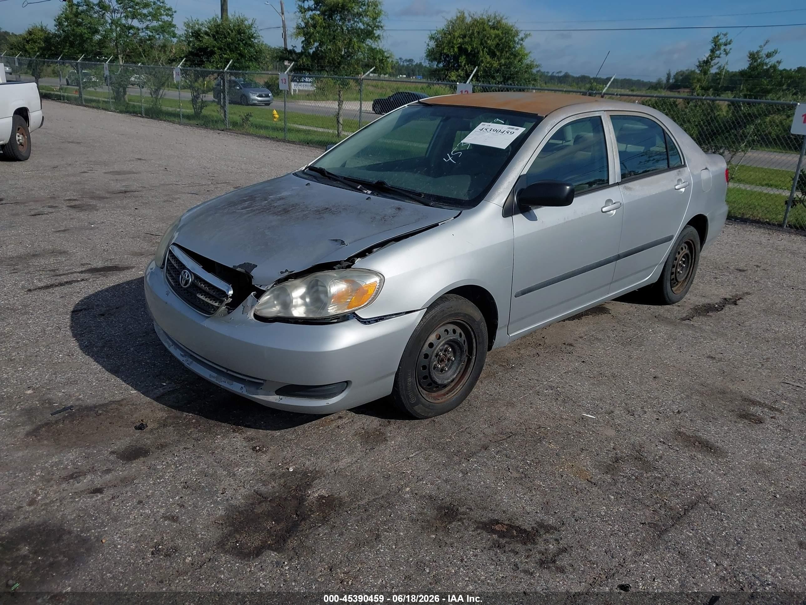 2007 Toyota Corolla Ce Silver vin: JTDBR32EX70127552