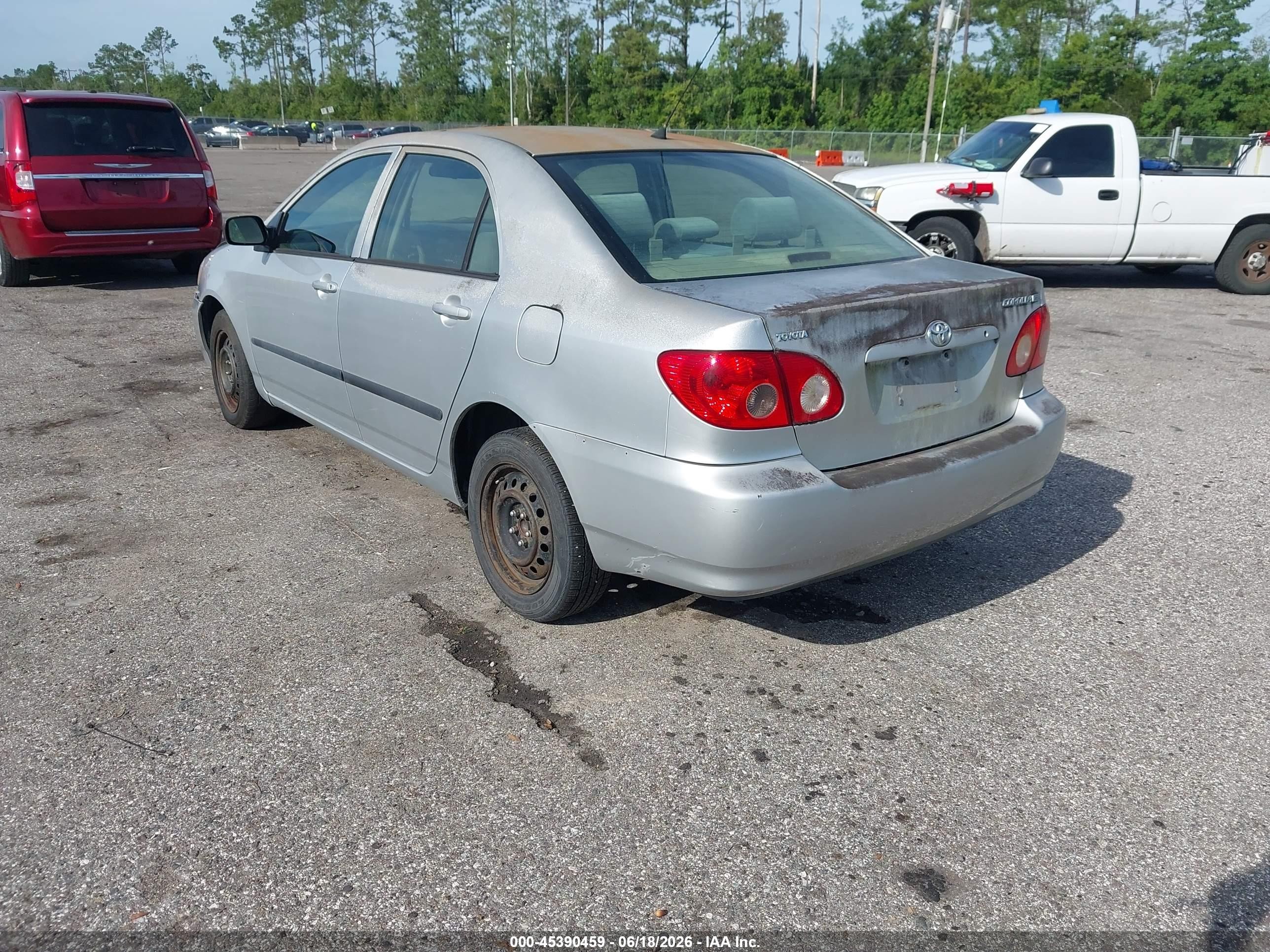 2007 Toyota Corolla Ce Silver vin: JTDBR32EX70127552