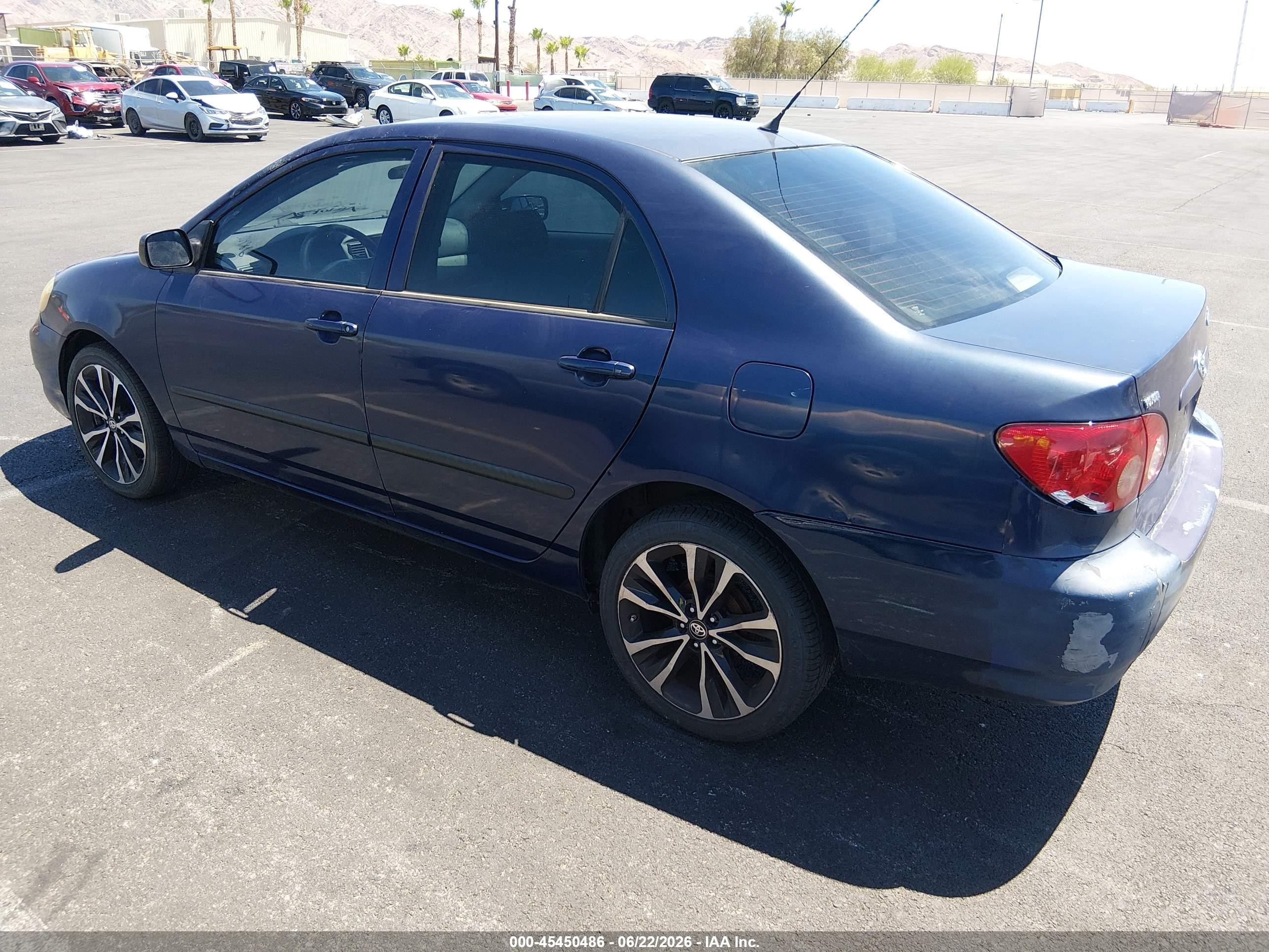 2007 Toyota Corolla Ce Blue vin: JTDBR32EX70132797