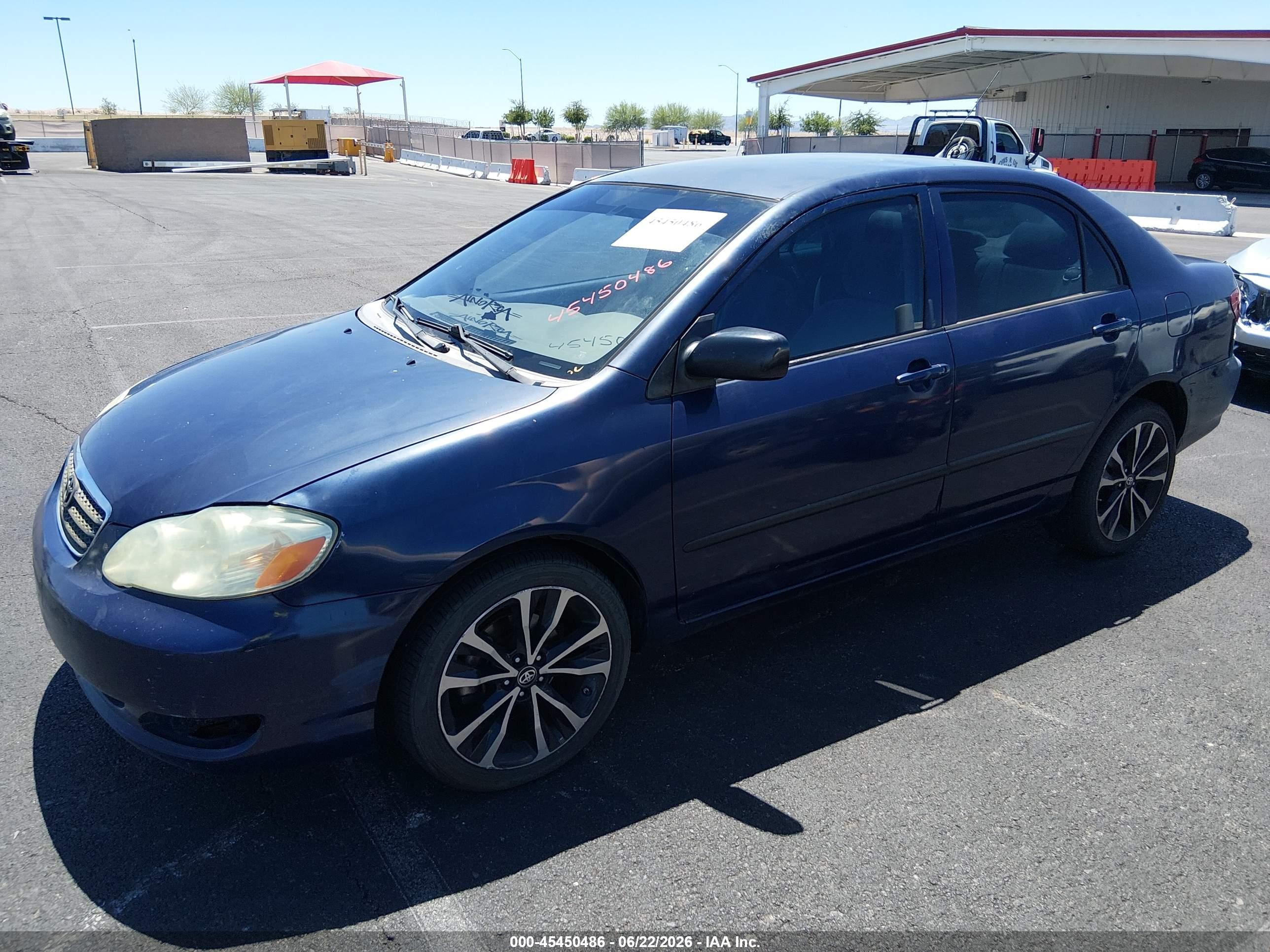 2007 Toyota Corolla Ce Blue vin: JTDBR32EX70132797