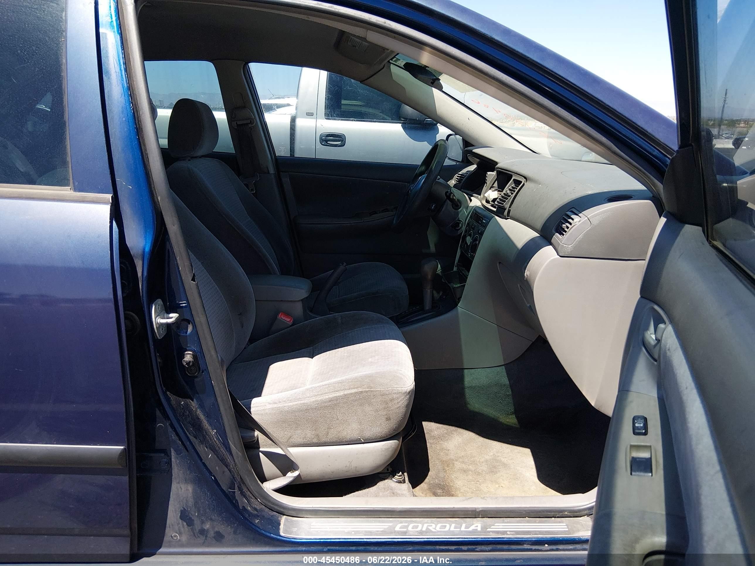 2007 Toyota Corolla Ce Blue vin: JTDBR32EX70132797