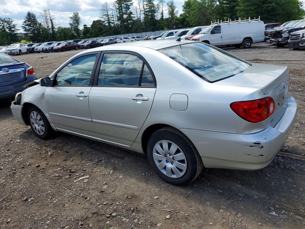 2004 Toyota Corolla Le Серебряный vin: JTDBR38E042024048