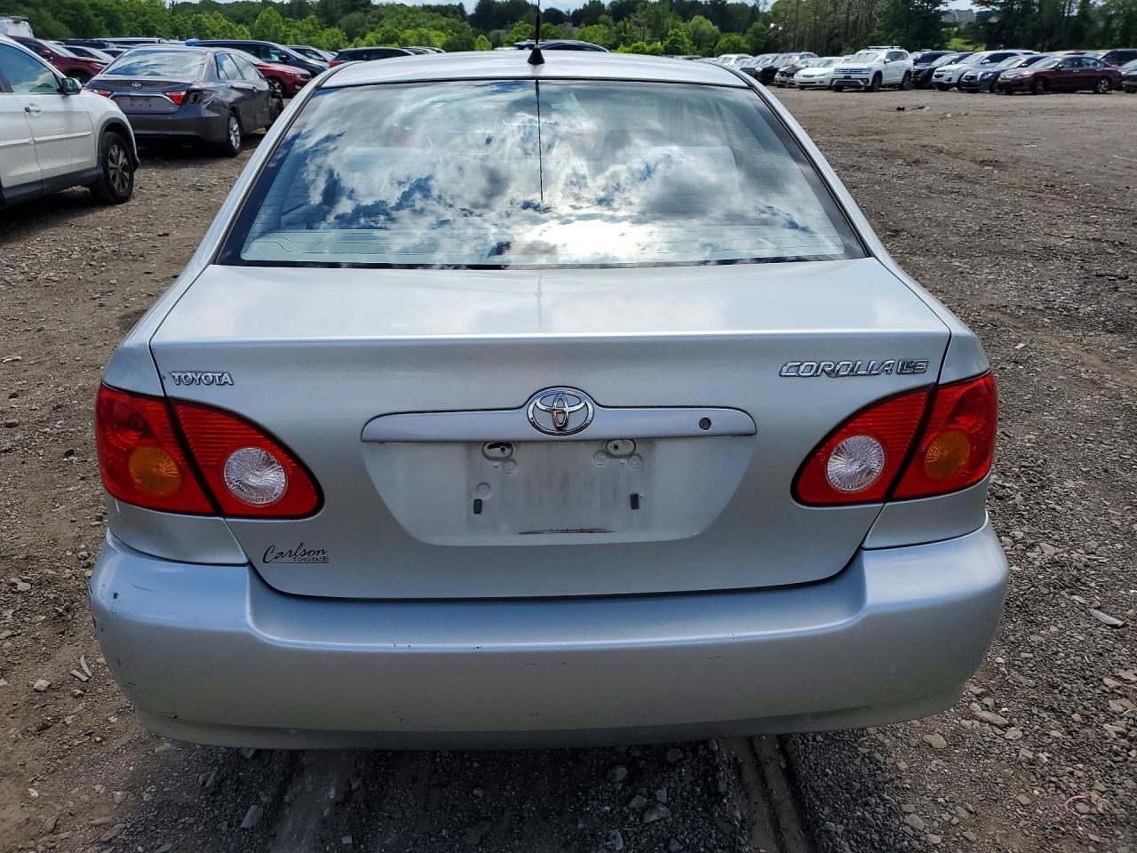 2004 Toyota Corolla Le Серебряный vin: JTDBR38E042024048