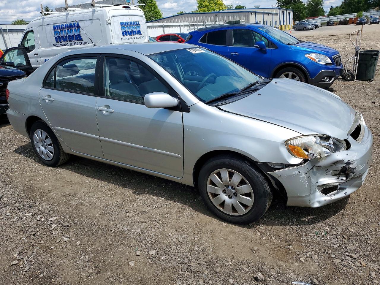2004 Toyota Corolla Le Серебряный vin: JTDBR38E042024048