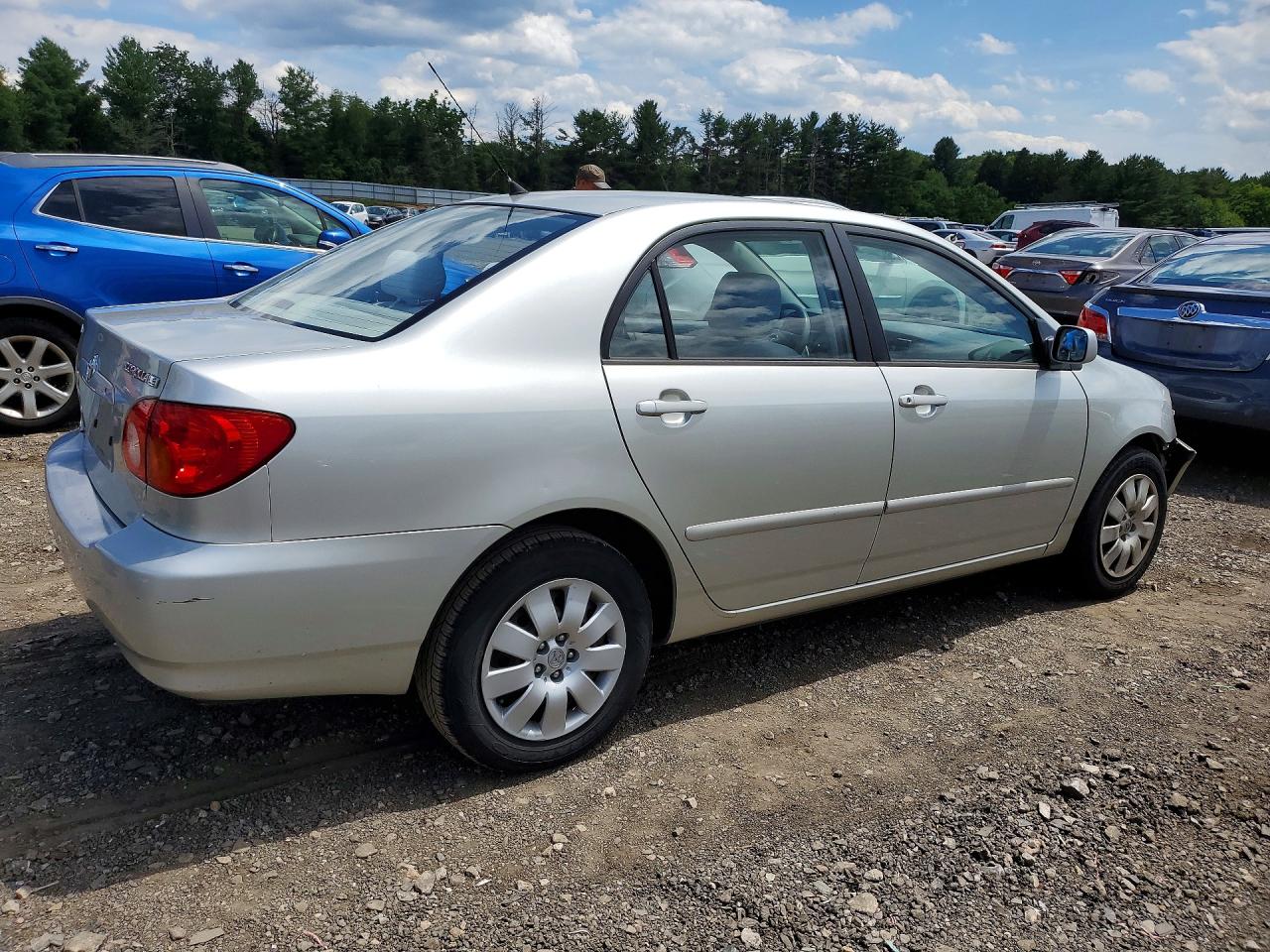 2004 Toyota Corolla Le Серебряный vin: JTDBR38E042024048