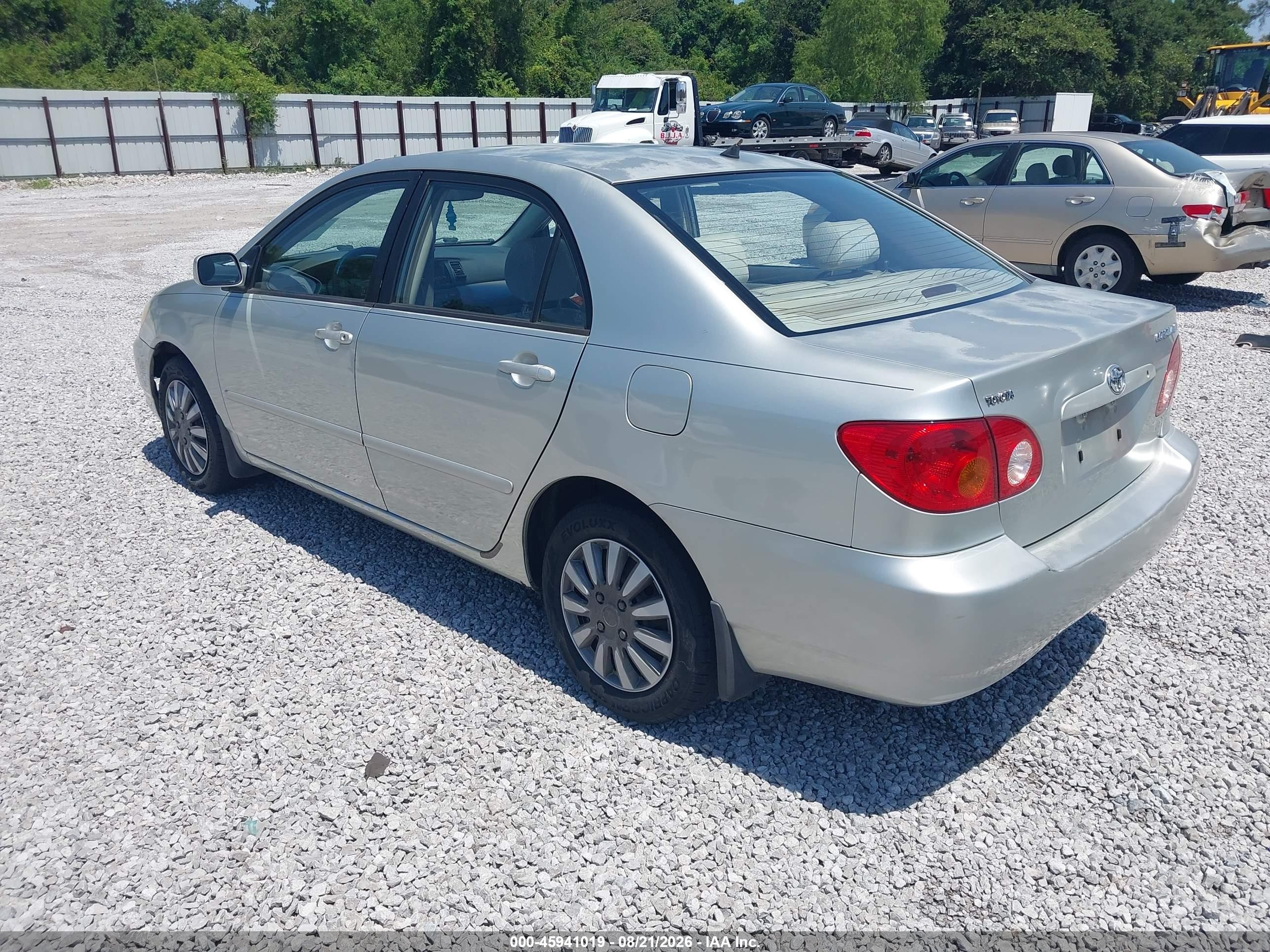 2003 Toyota Corolla Le Серый vin: JTDBR38E330010767