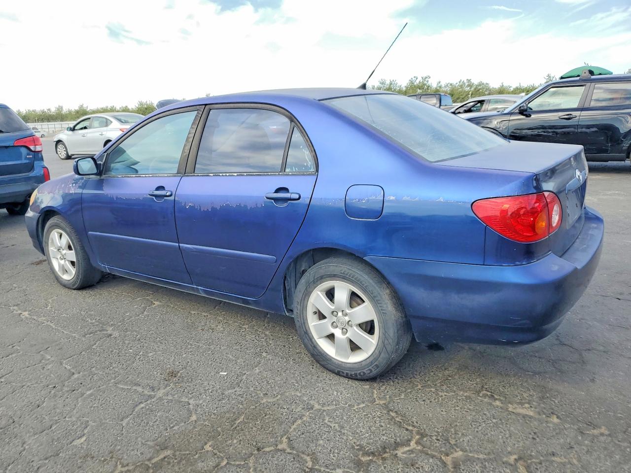 2003 Toyota Corolla Le Blue vin: JTDBR38E730041987