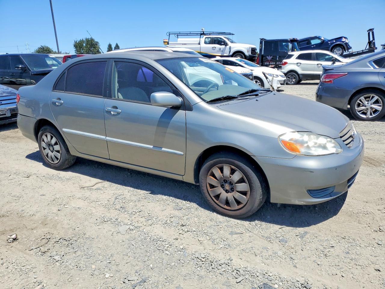 2004 Toyota Corolla Ce 4d Sedan Silver vin: JTDBR38E942026879
