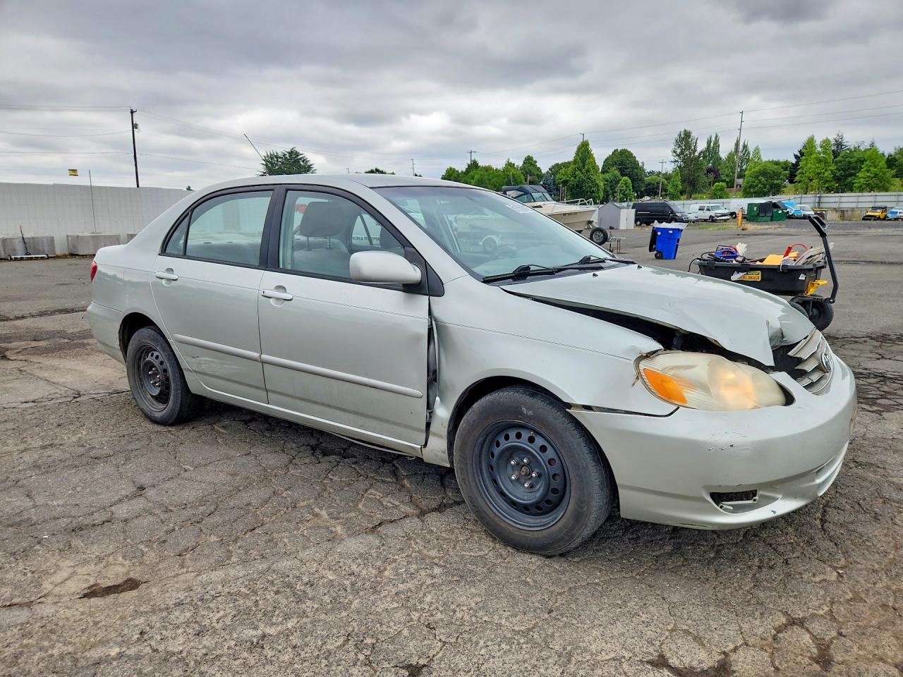 2004 Toyota Corolla Le Silver vin: JTDBR38EX42023117