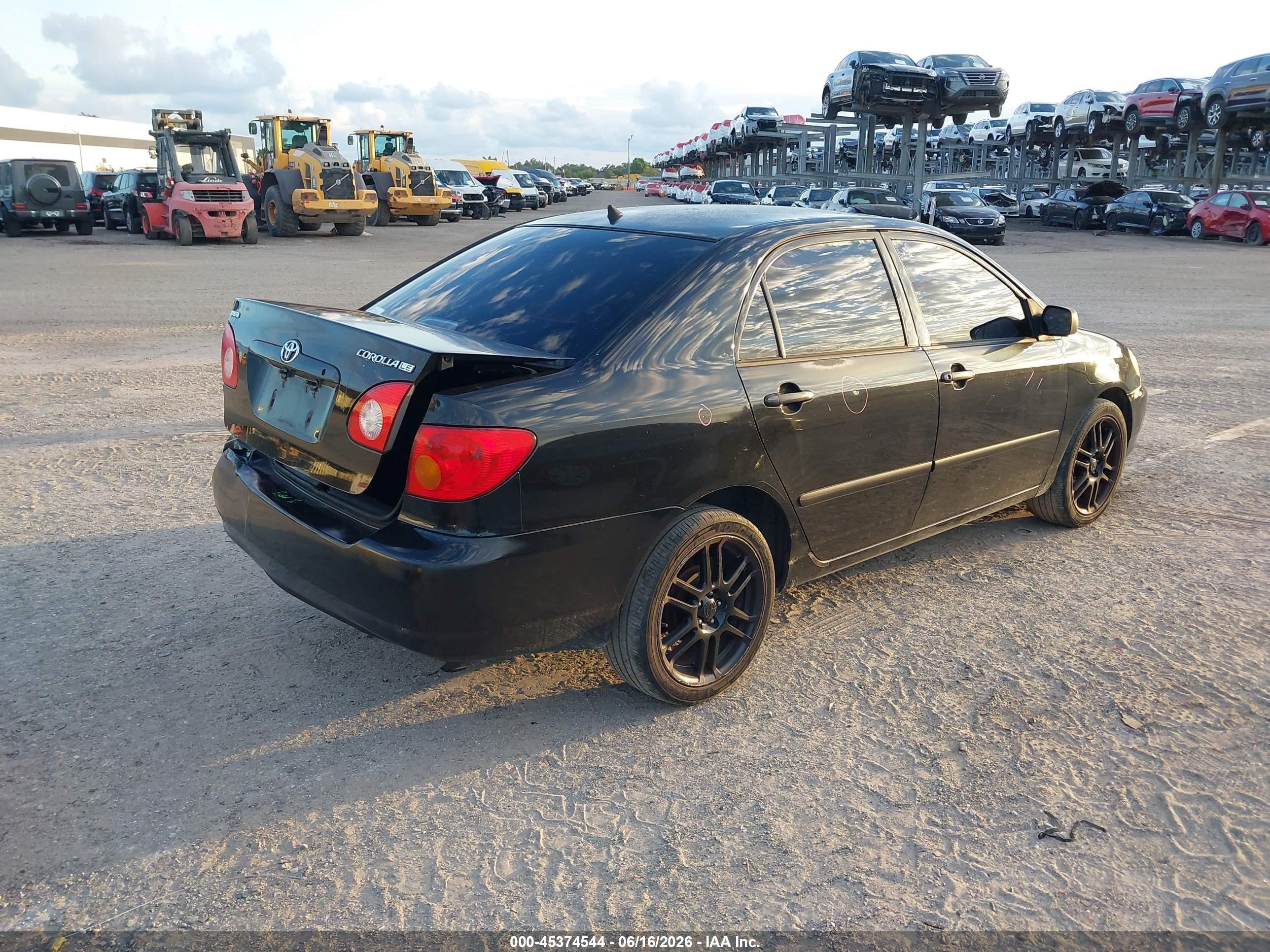 2004 Toyota Corolla Le Black vin: JTDBR38EX42028852