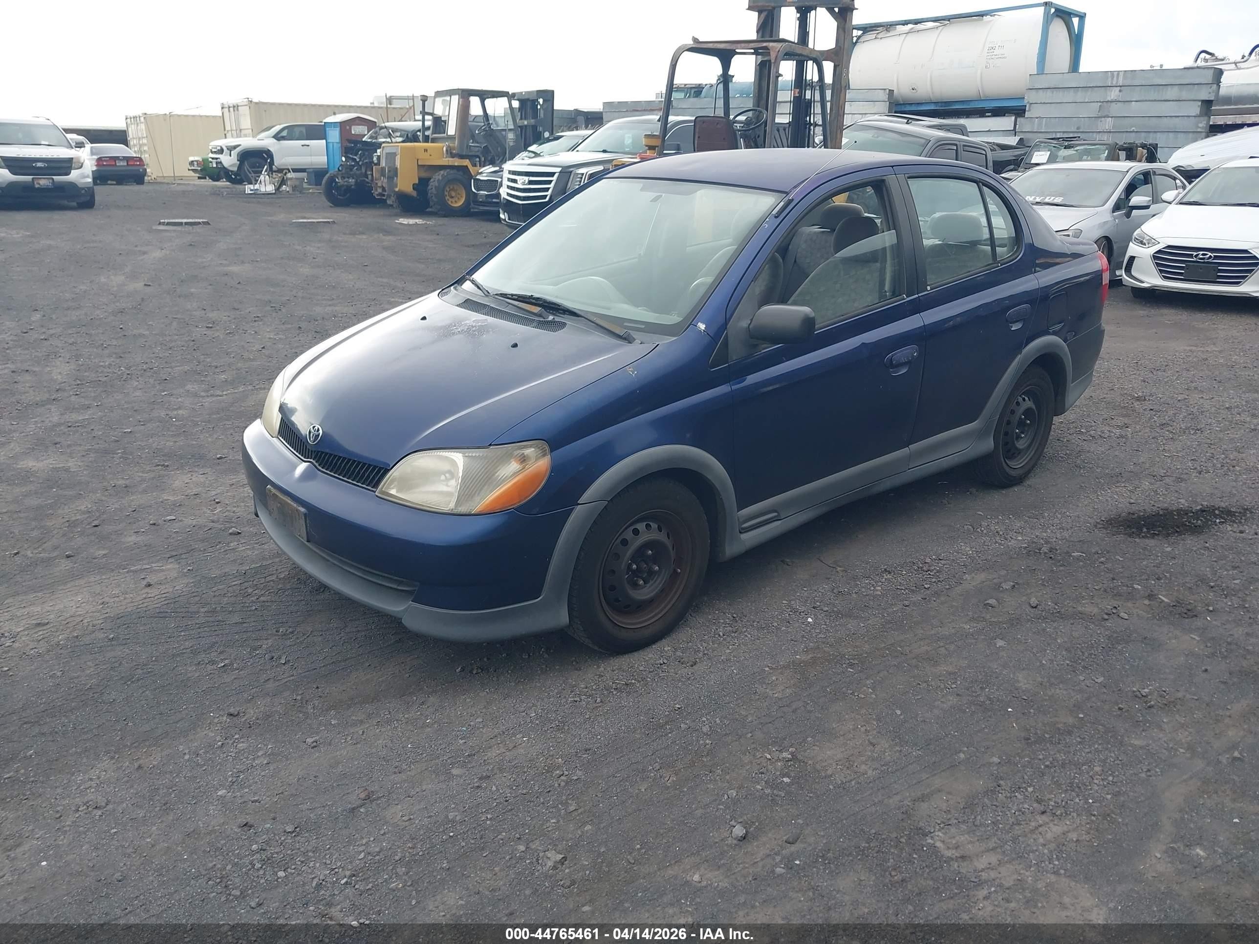 2001 Toyota Echo   Blue vin: JTDBT123010137387