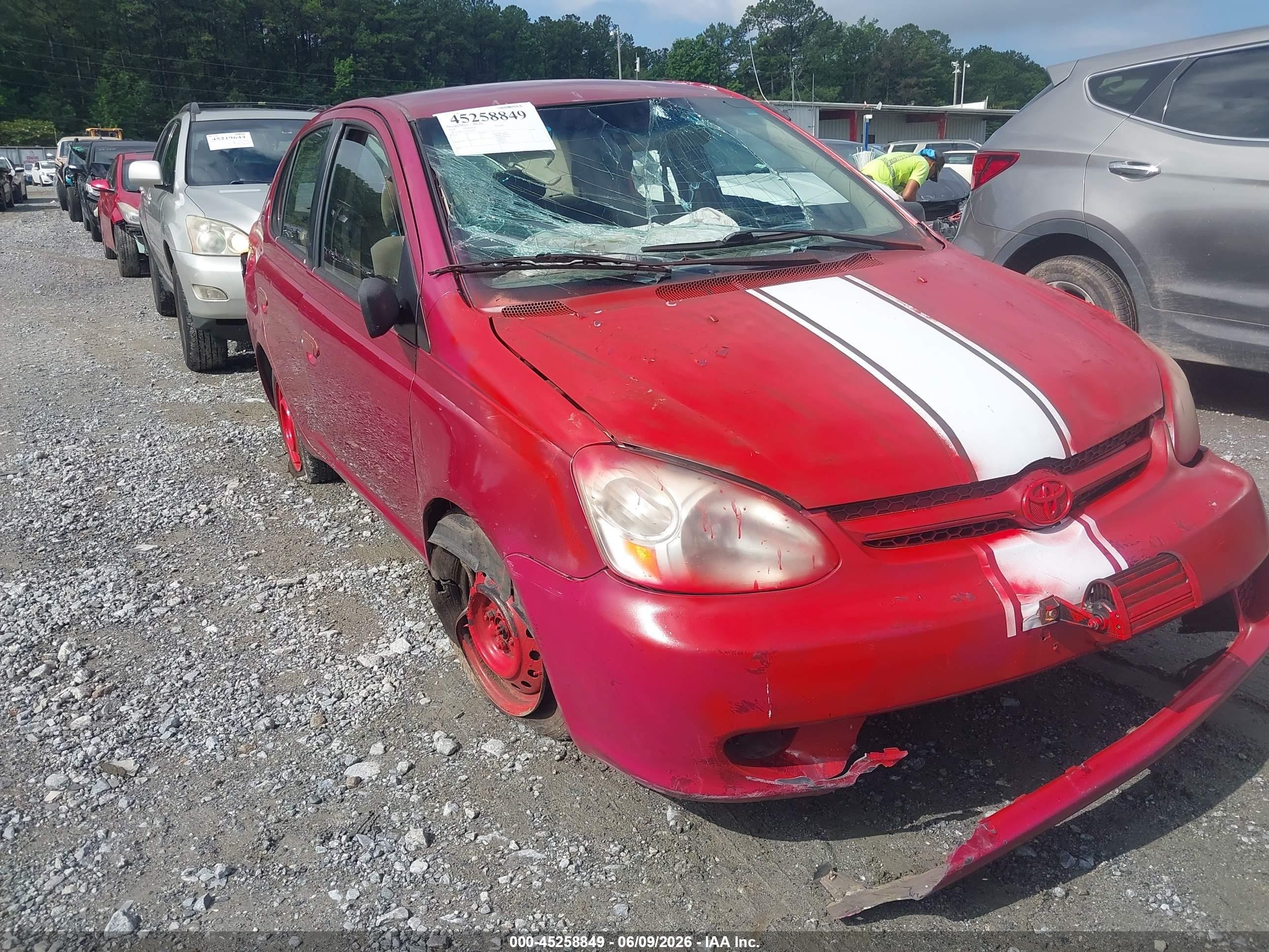 2003 Toyota Echo   Red vin: JTDBT123035045783