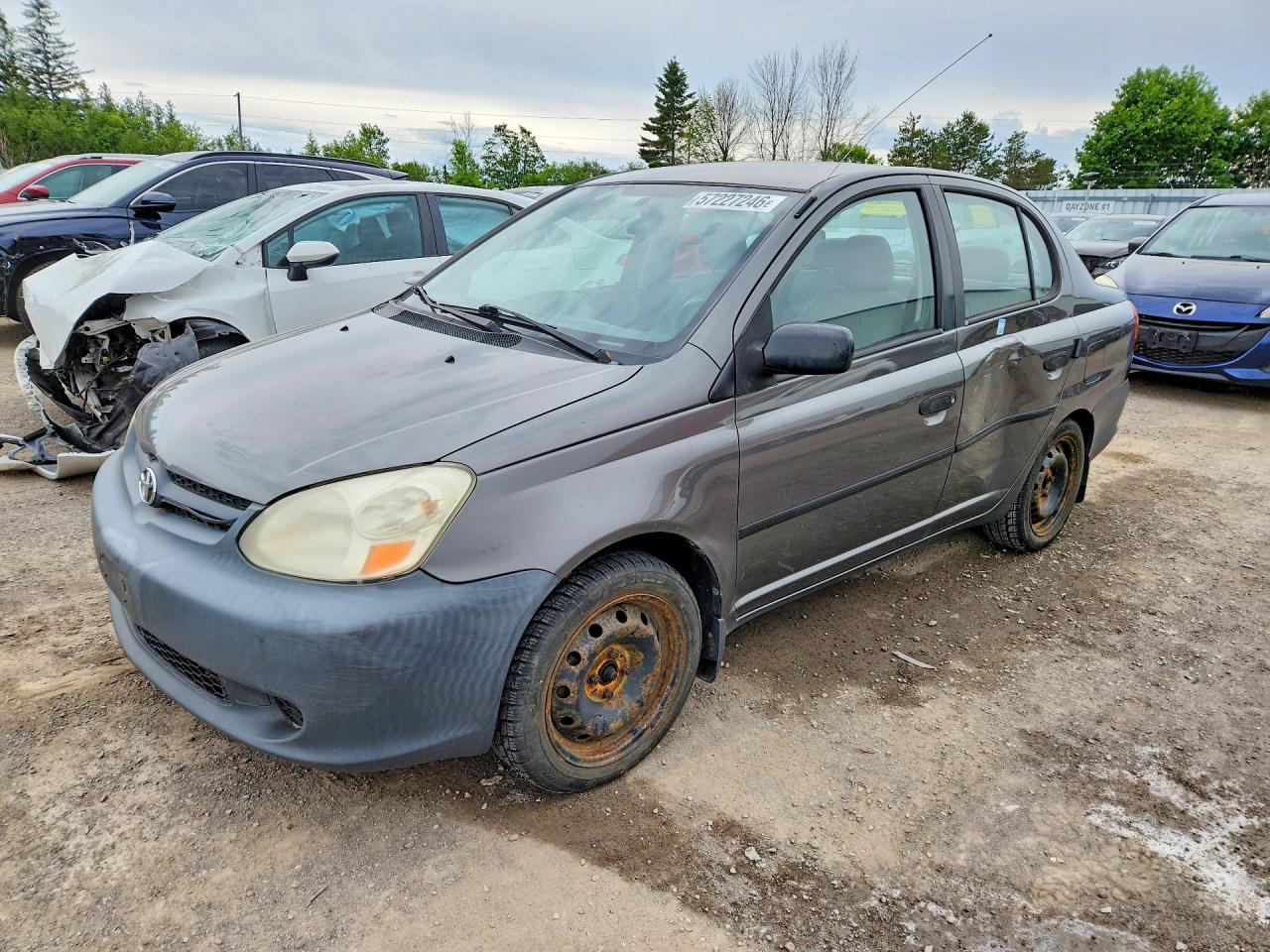 2004 Toyota Echo Base Gray vin: JTDBT123040336427