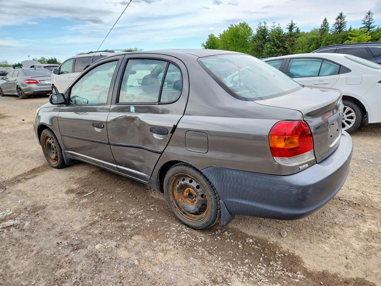 2004 Toyota Echo Base Gray vin: JTDBT123040336427