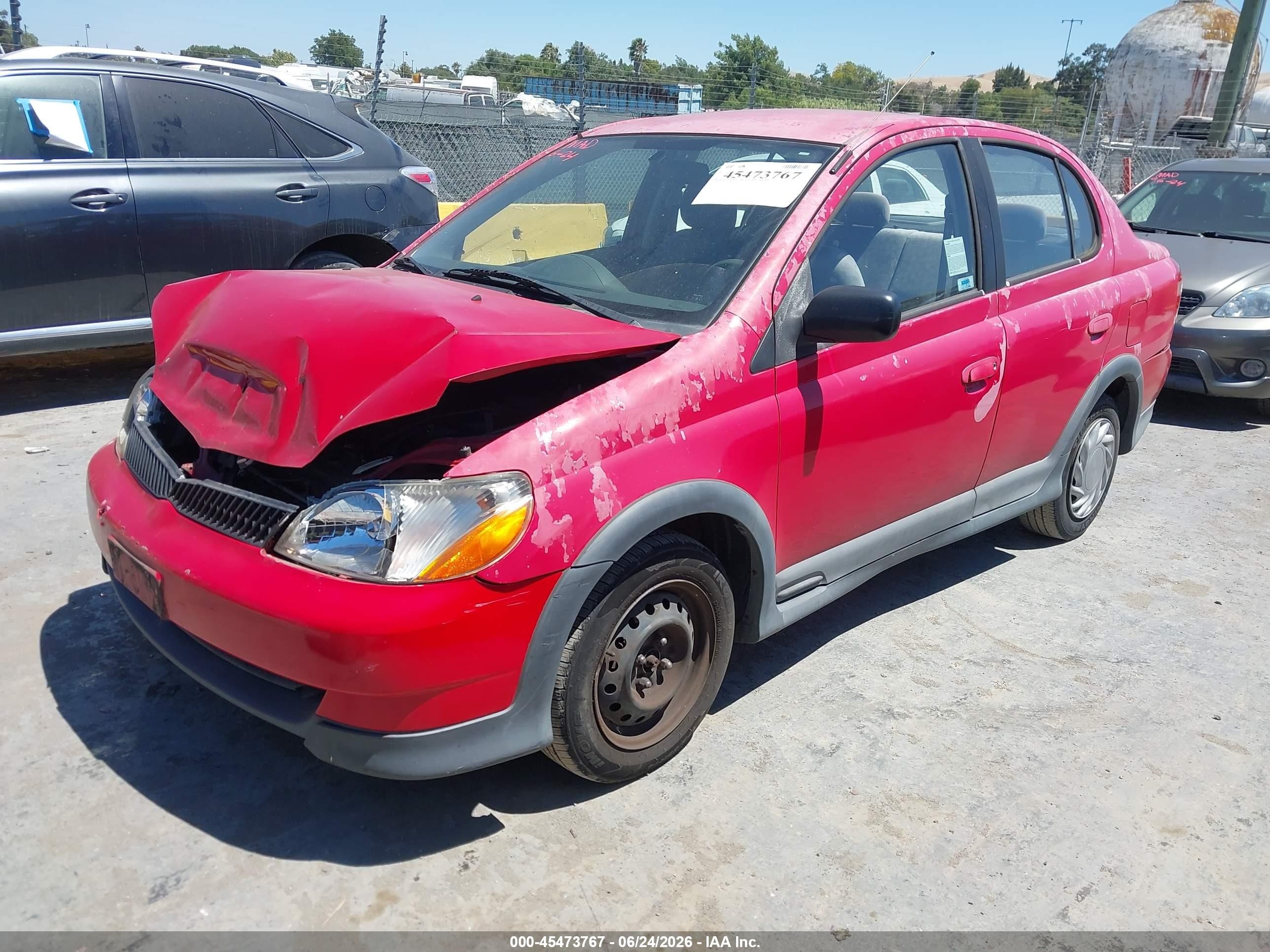 2000 Toyota Echo   Red vin: JTDBT1230Y0031466
