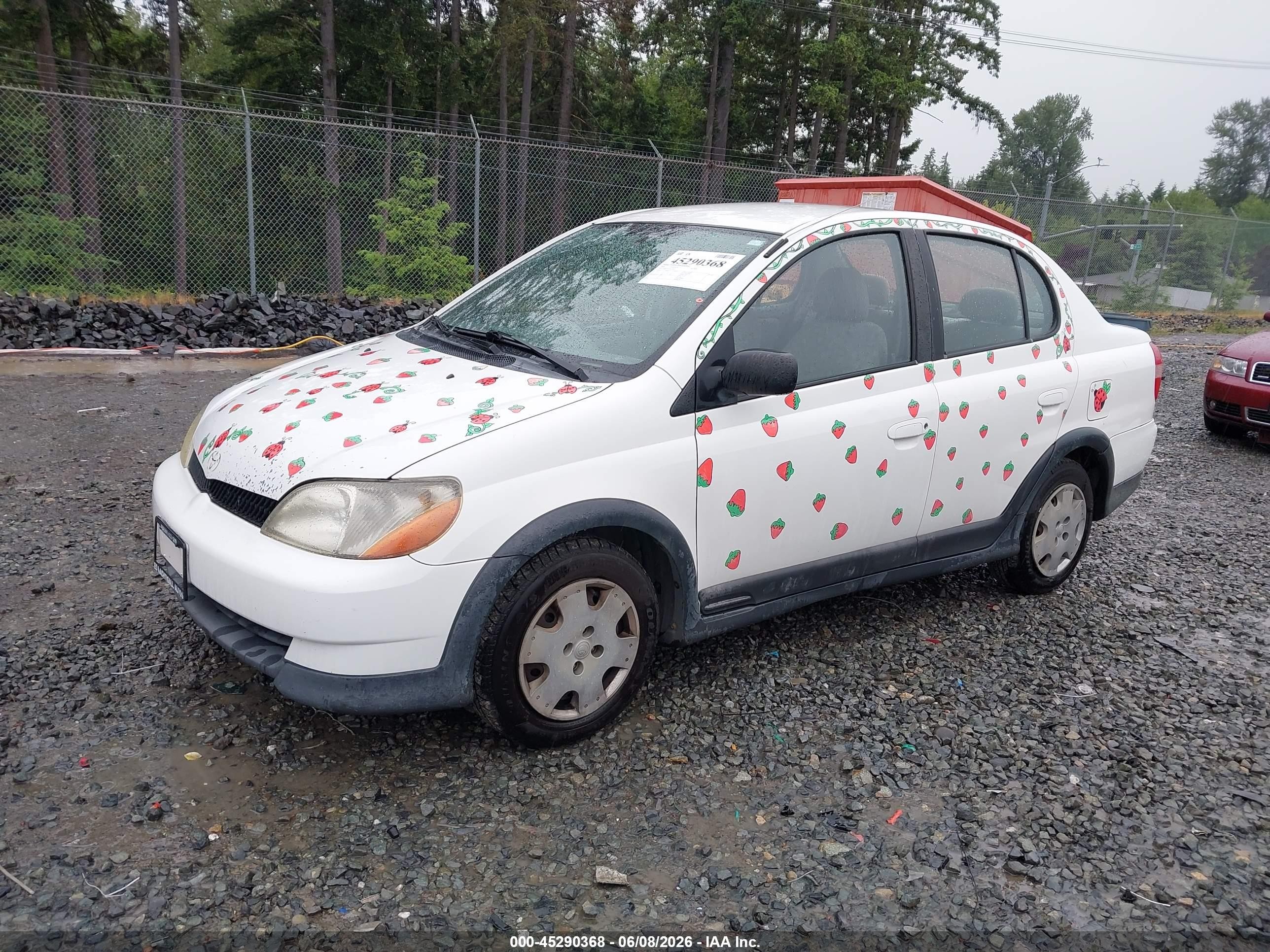 2001 Toyota Echo   White vin: JTDBT123110137639
