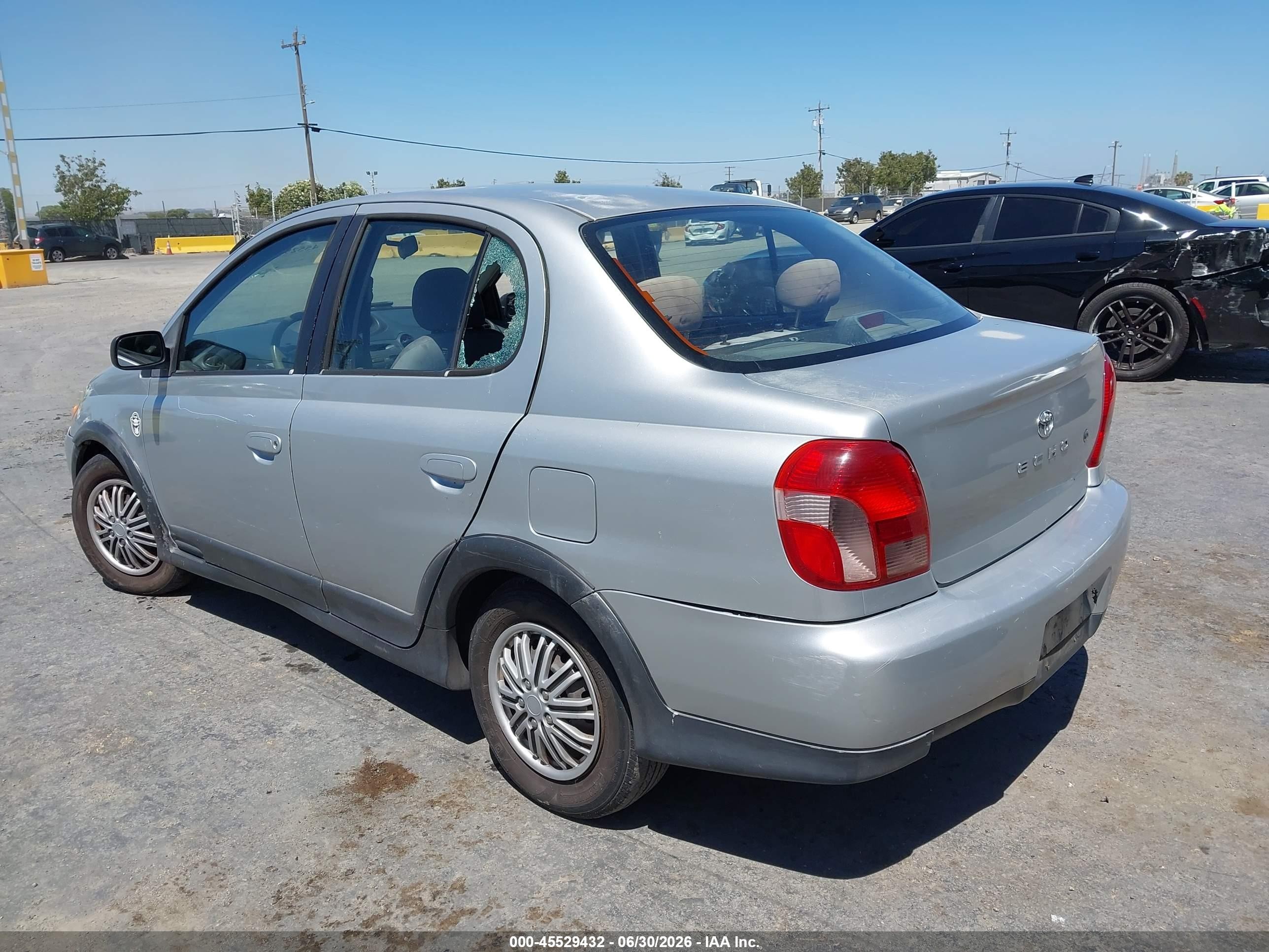 2001 Toyota Echo   Silver vin: JTDBT123110146535