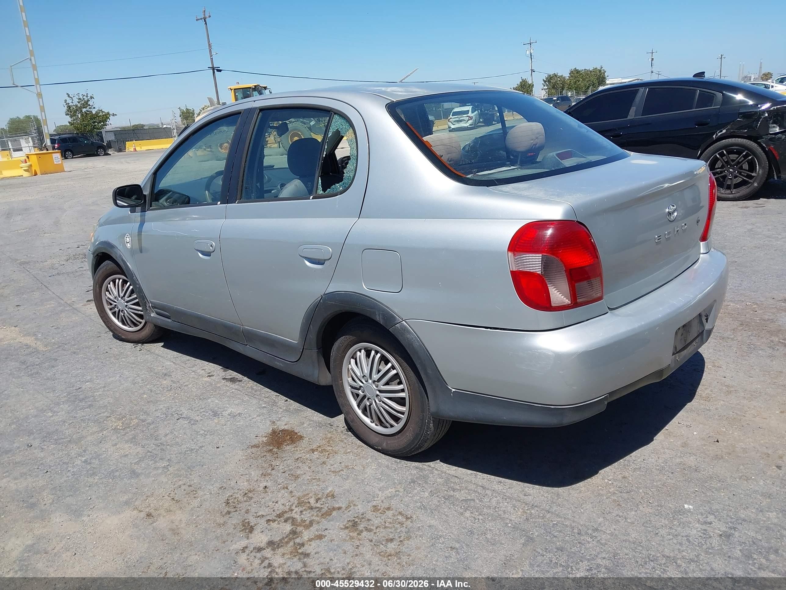 2001 Toyota Echo   Silver vin: JTDBT123110146535