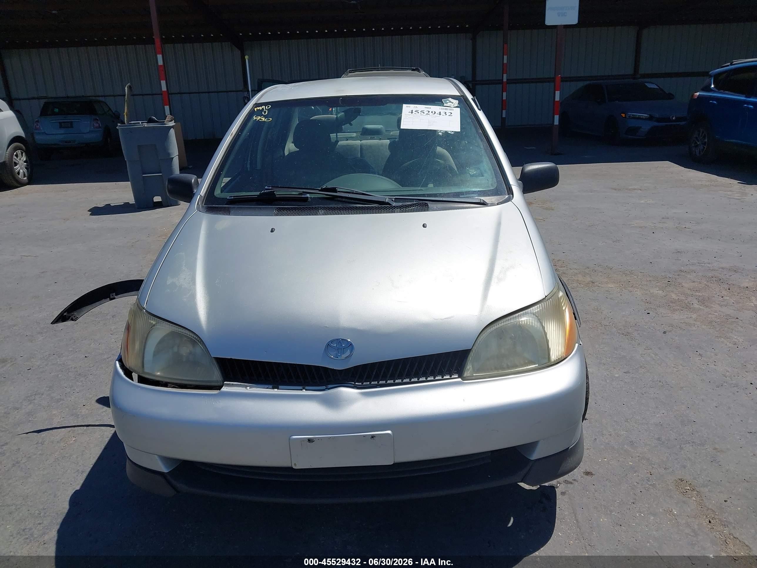 2001 Toyota Echo   Silver vin: JTDBT123110146535