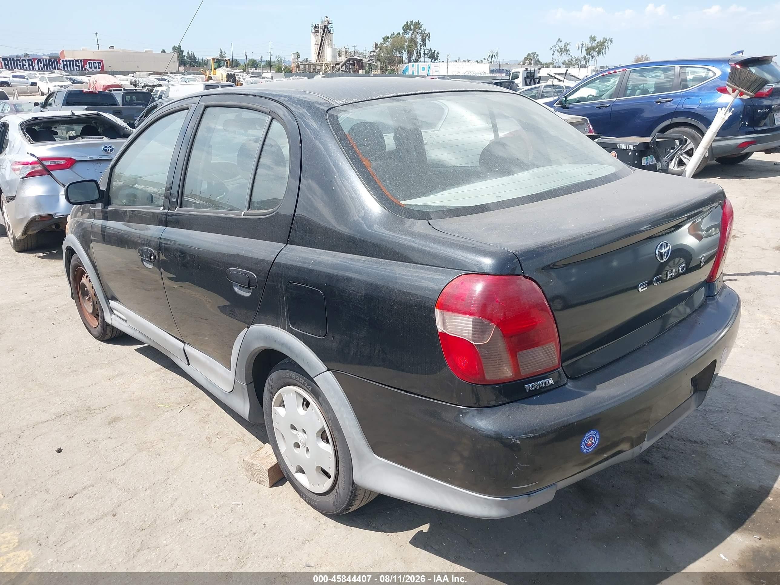 2001 Toyota Echo   Черный vin: JTDBT123110171242