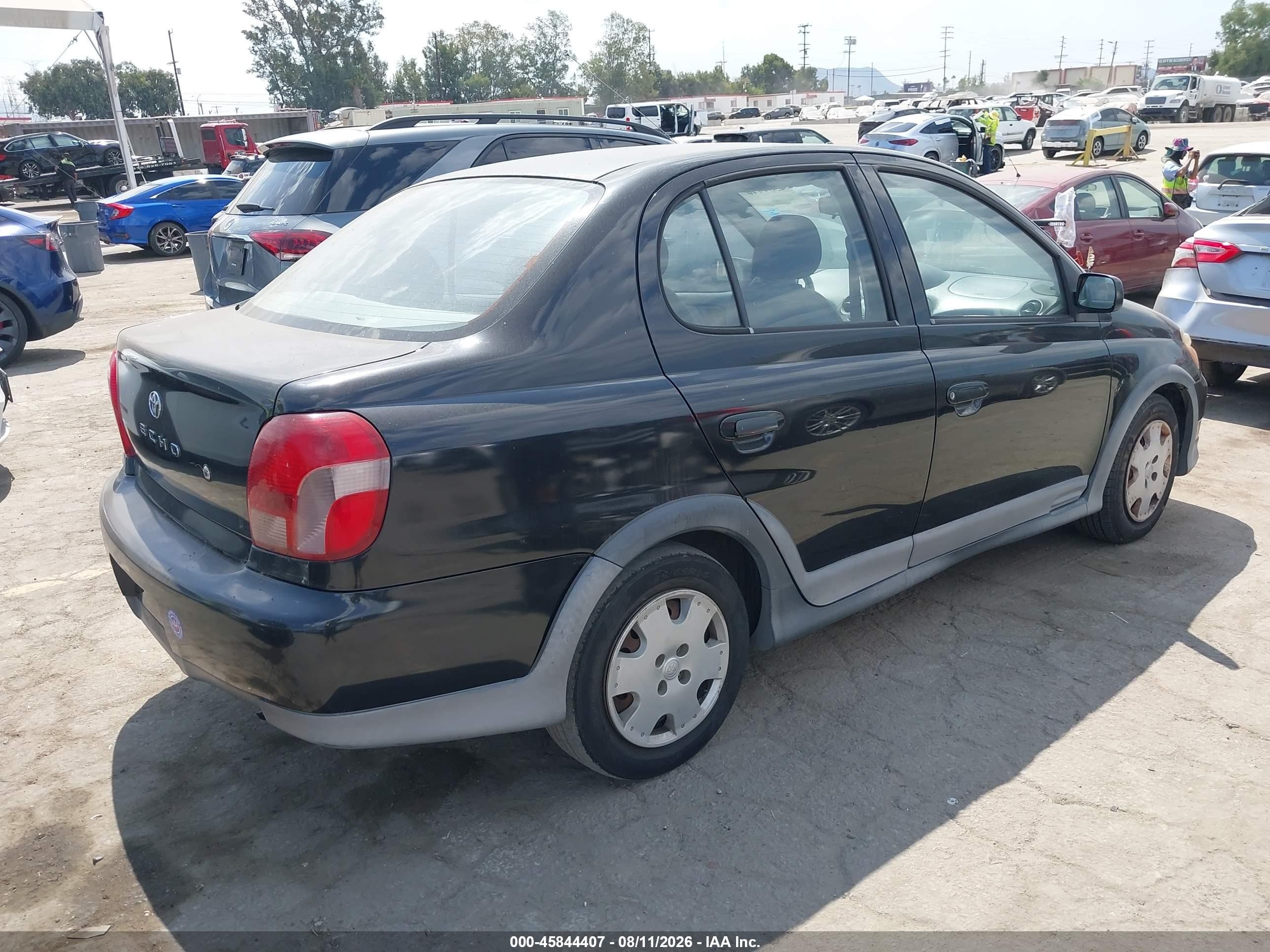 2001 Toyota Echo   Черный vin: JTDBT123110171242